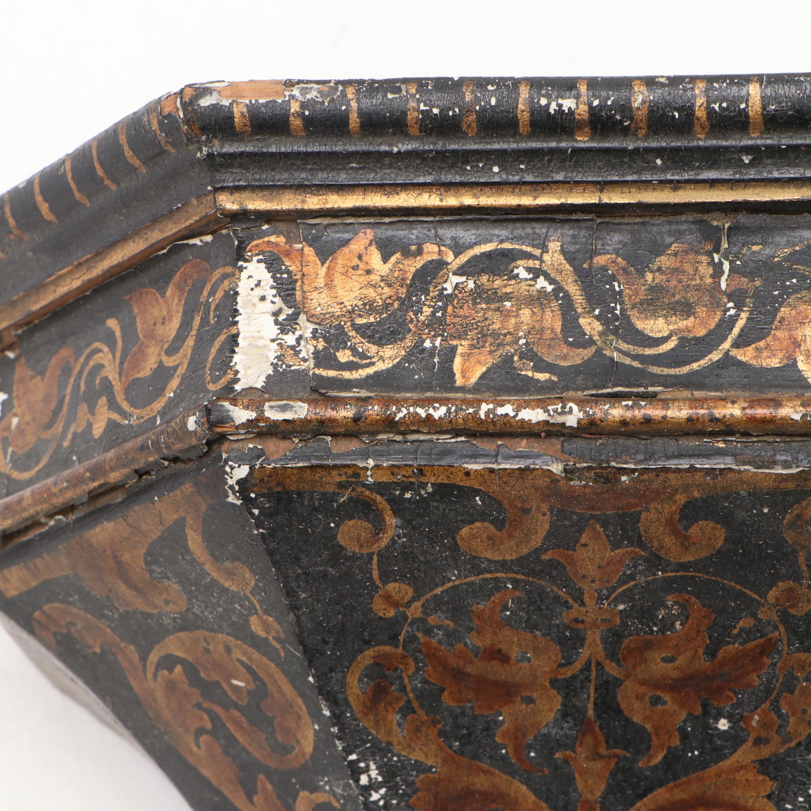 Painted Gesso on Wood Corbel Shelves