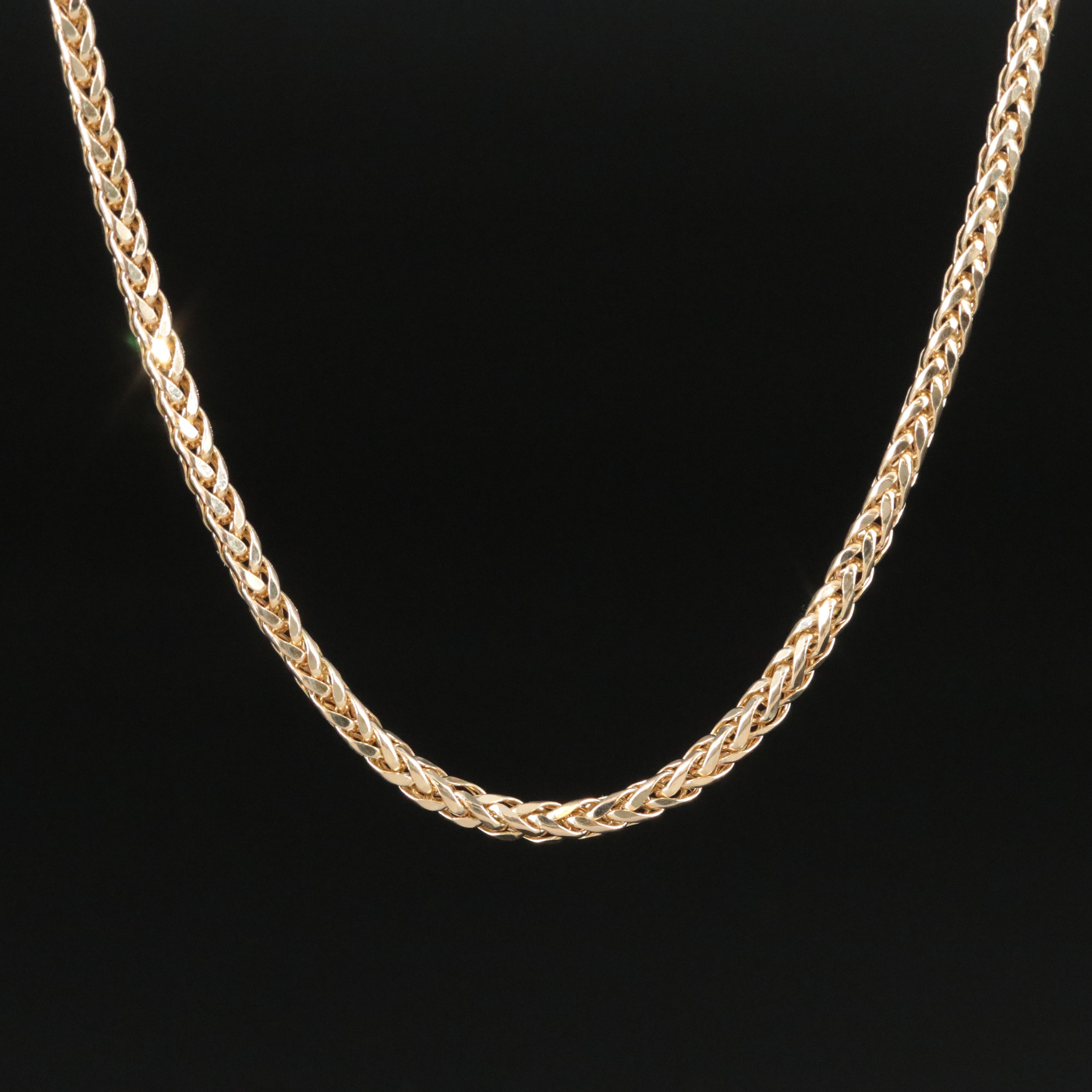 14K Spiga Chain Necklace