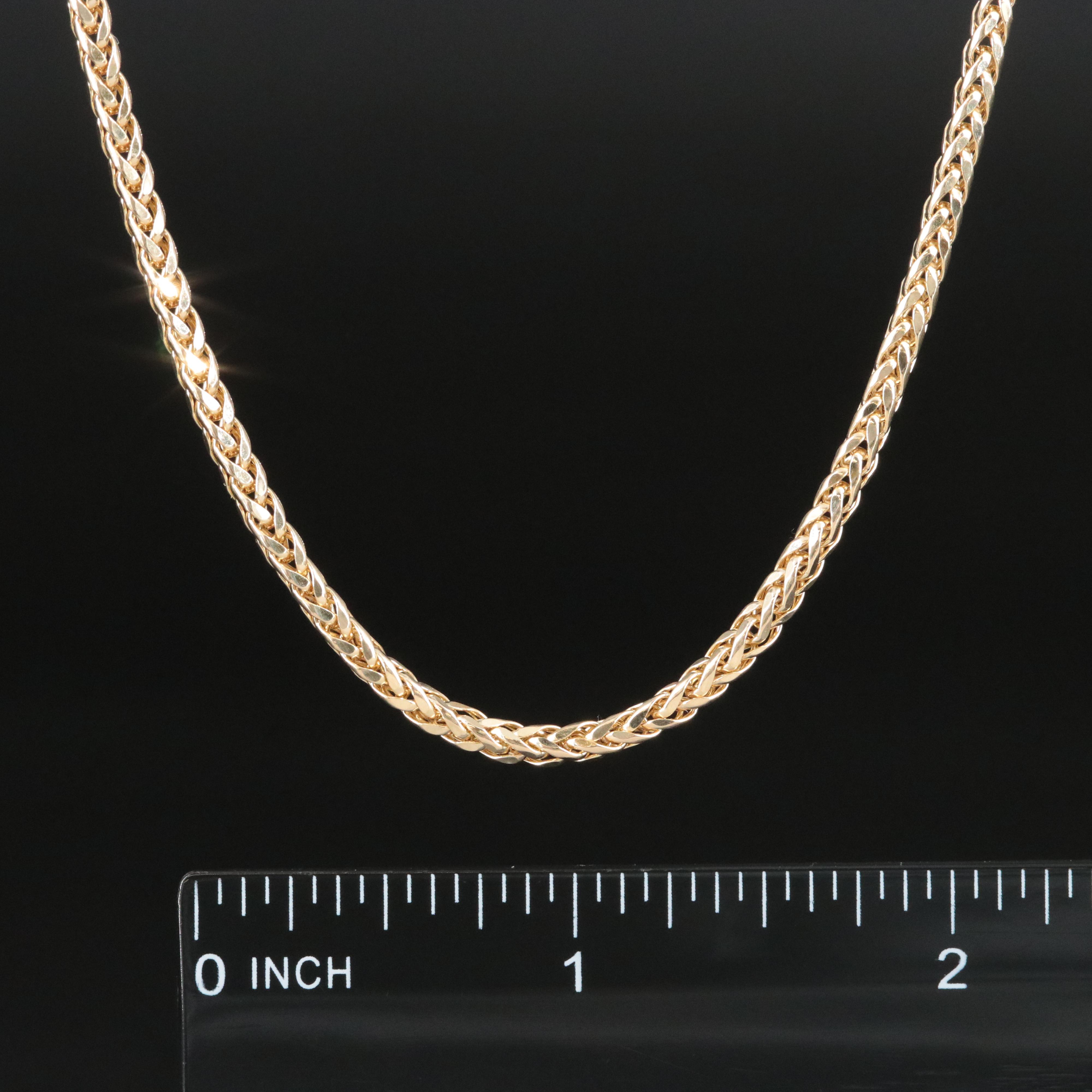 14K Spiga Chain Necklace