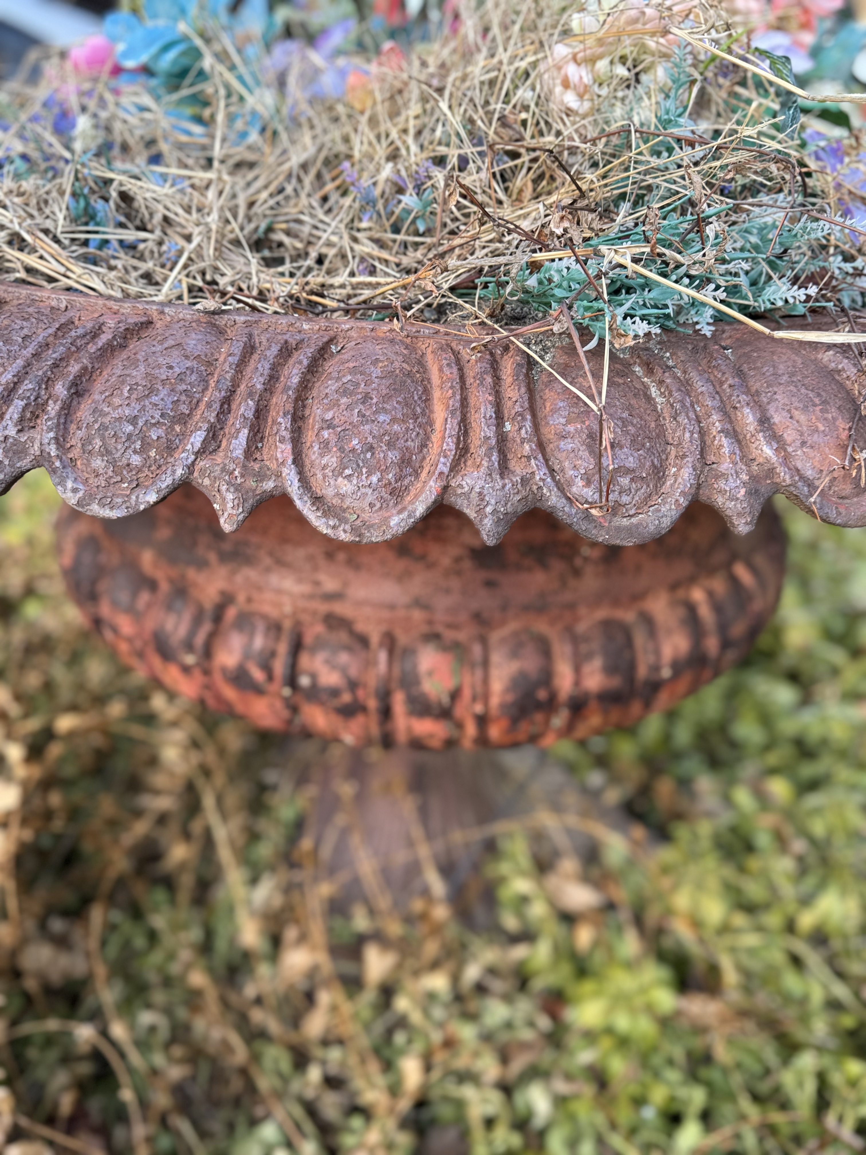 Fiske Neoclassical Style Cast Iron Garden Urn