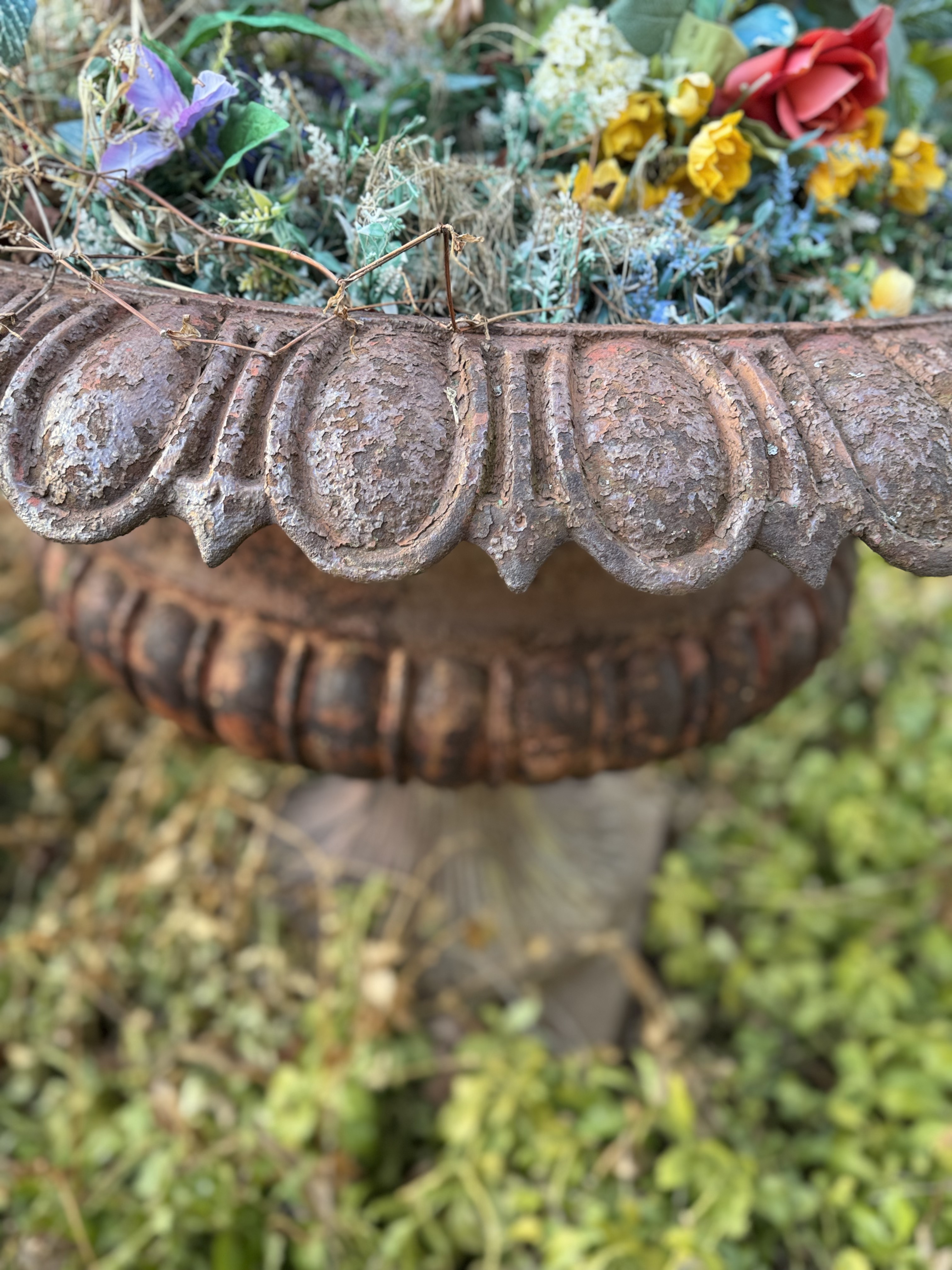 Fiske Neoclassical Style Cast Iron Garden Urn