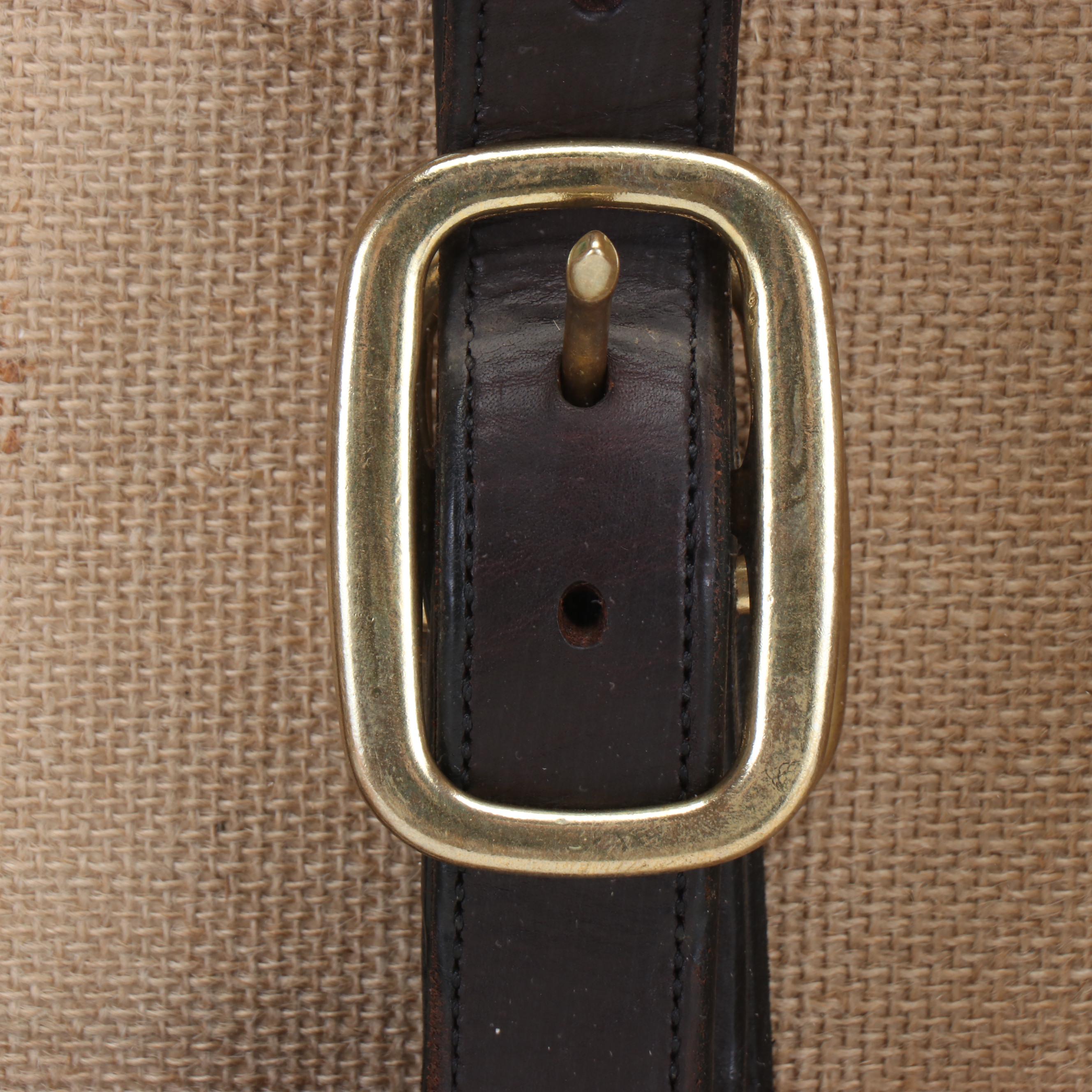 Triple Crown Winner American Pharoah Worn Leather Halter in Display Box