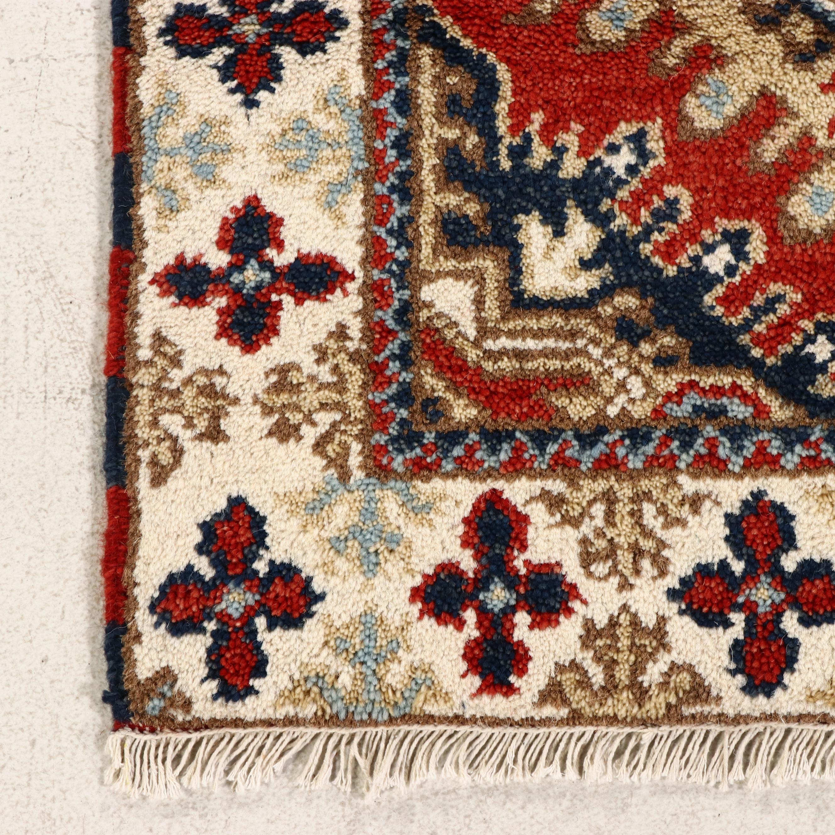 2'10 x 8'3 Hand-Knotted Afghan Kazak Carpet Runner