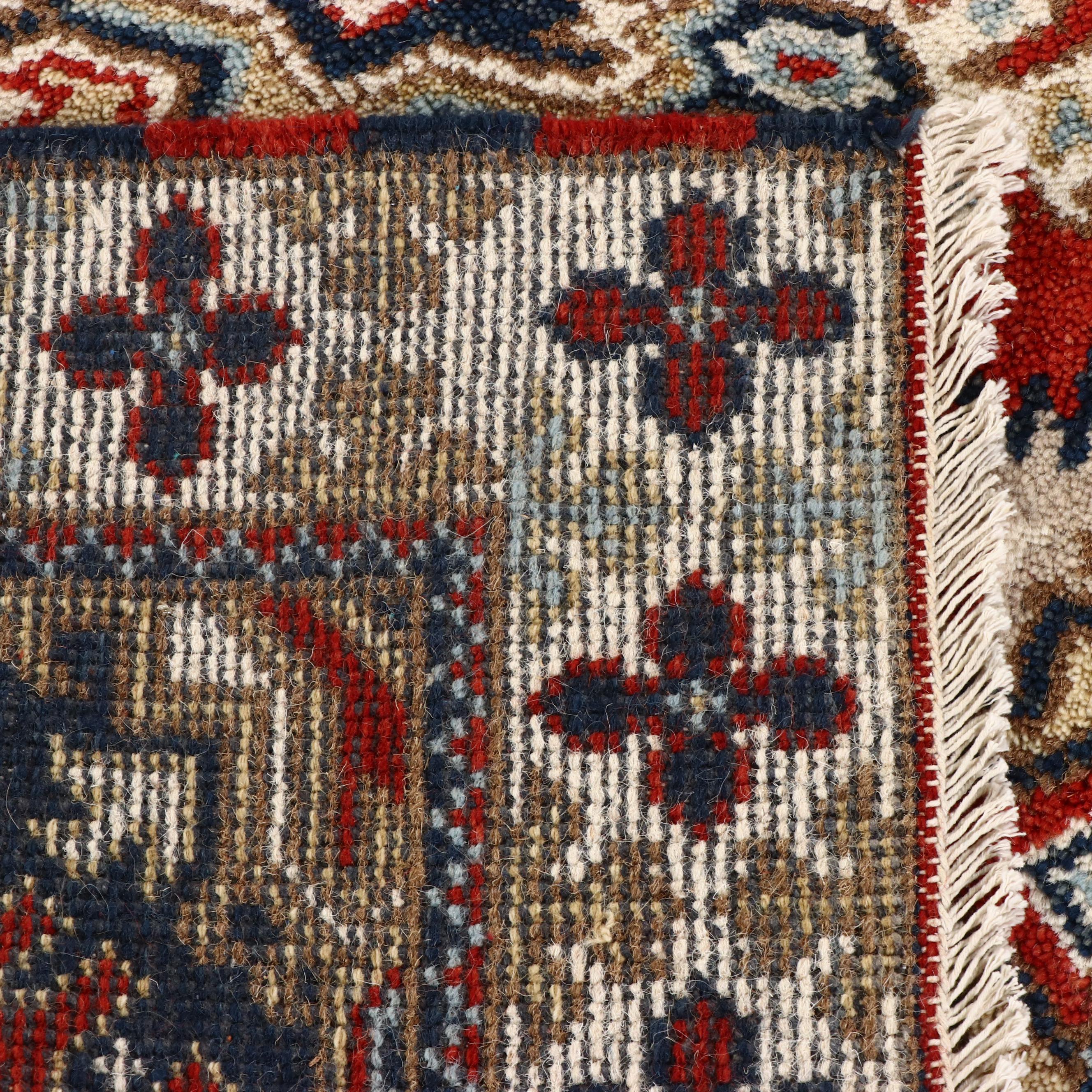 2'10 x 8'3 Hand-Knotted Afghan Kazak Carpet Runner