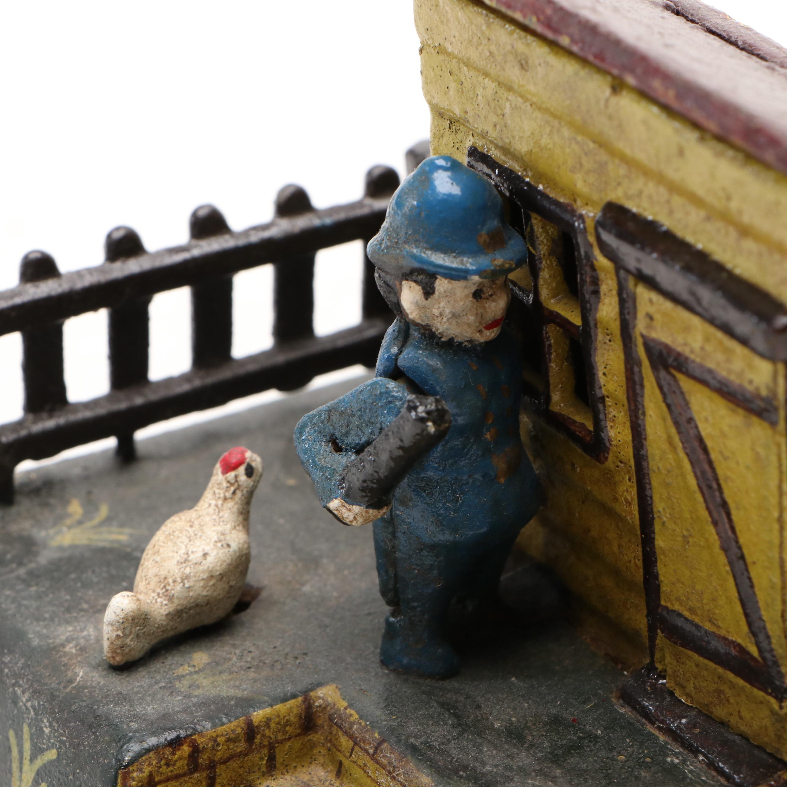 Painted Cast Iron "Uncle Remus" Reproduction Mechanical Bank