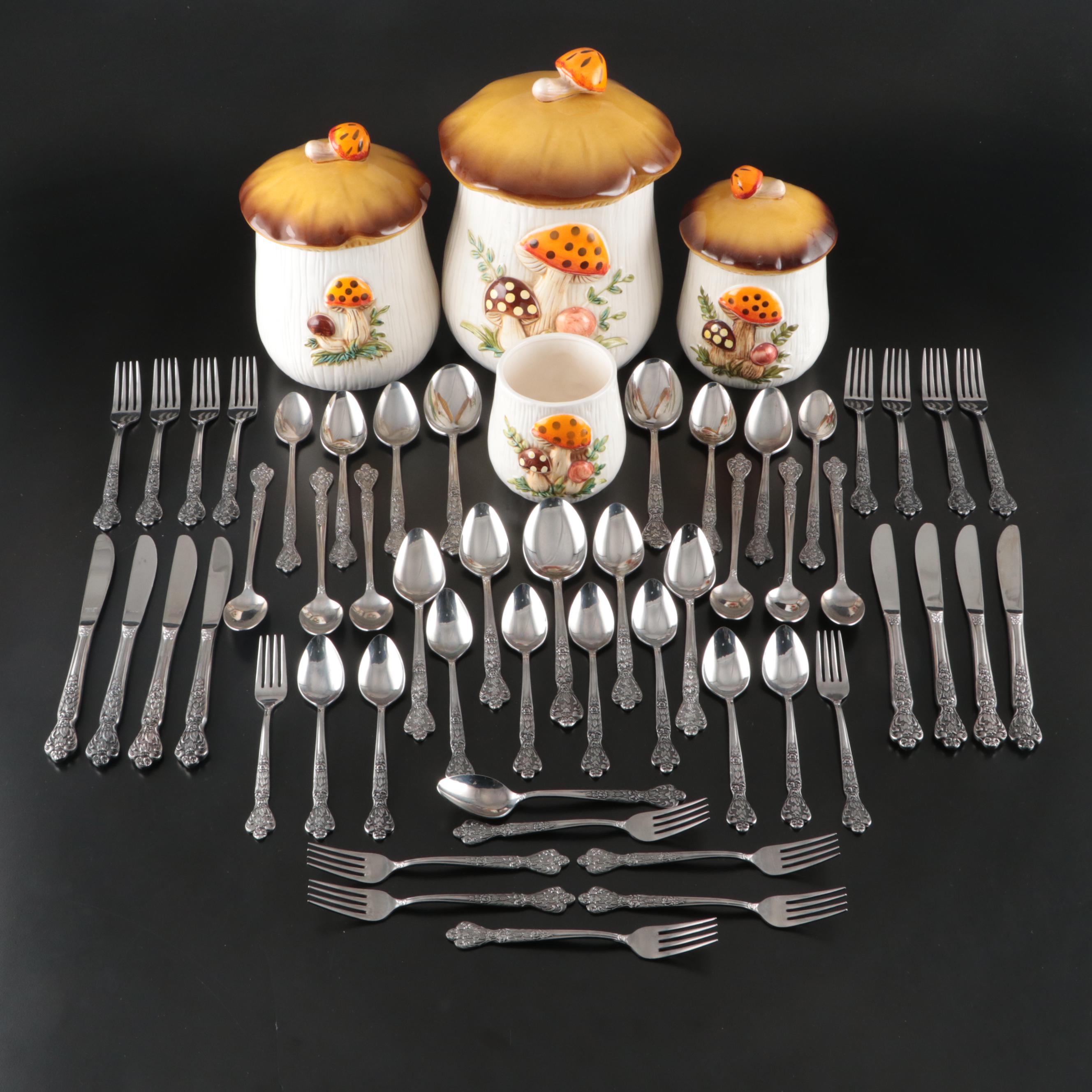 Sears, Roebuck and Co Ceramic Mushroom Canister and More