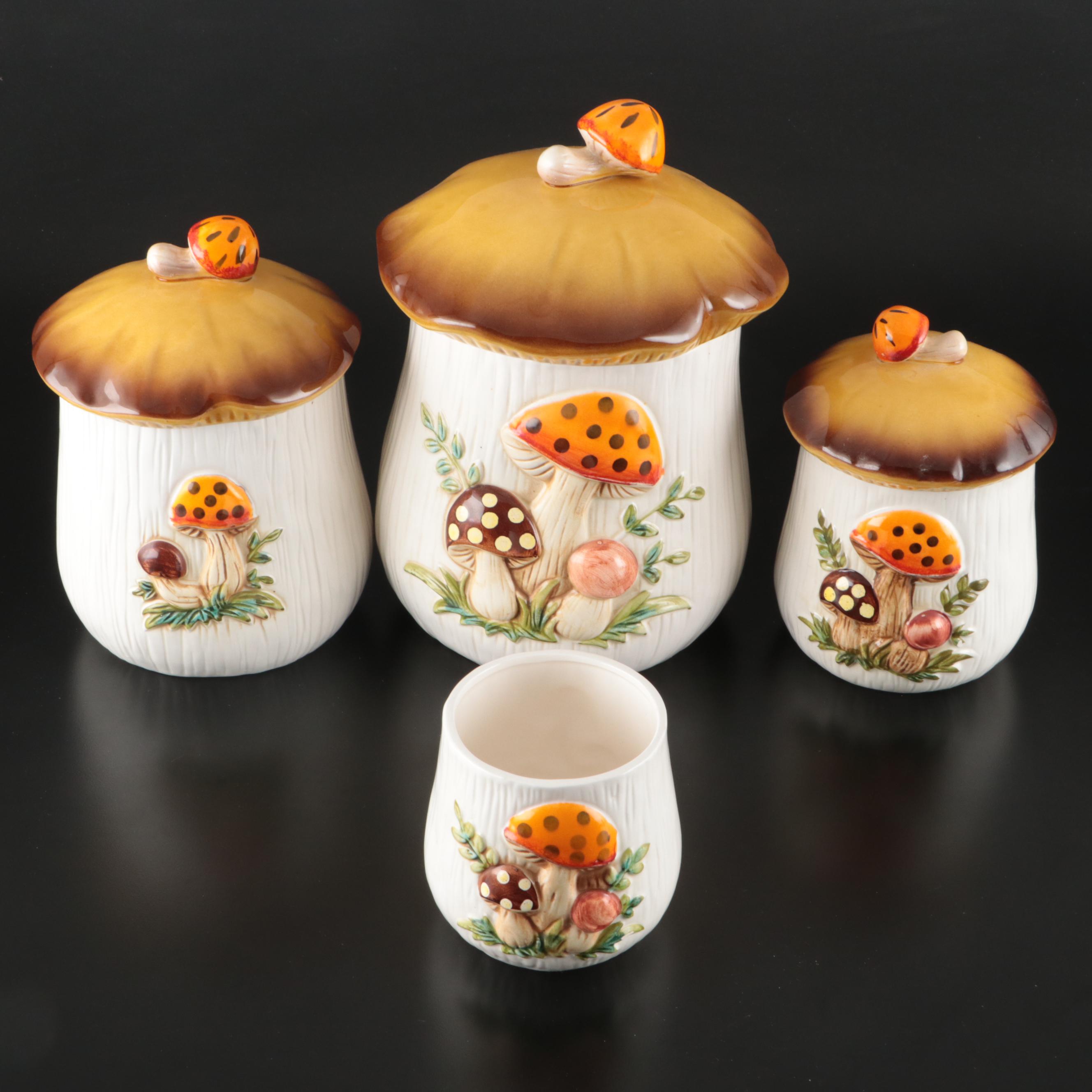 Sears, Roebuck and Co Ceramic Mushroom Canister and More