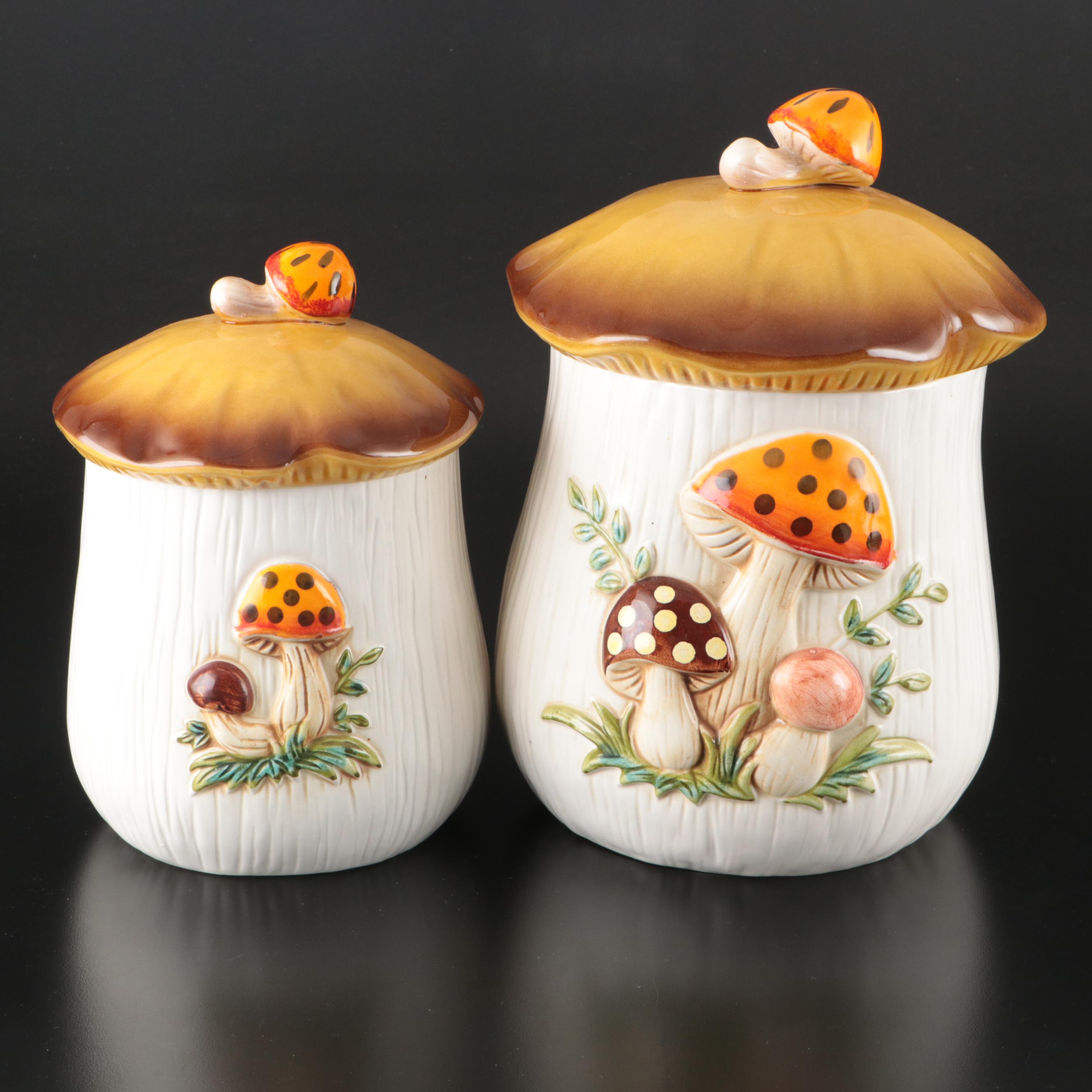 Sears, Roebuck and Co Ceramic Mushroom Canister and More