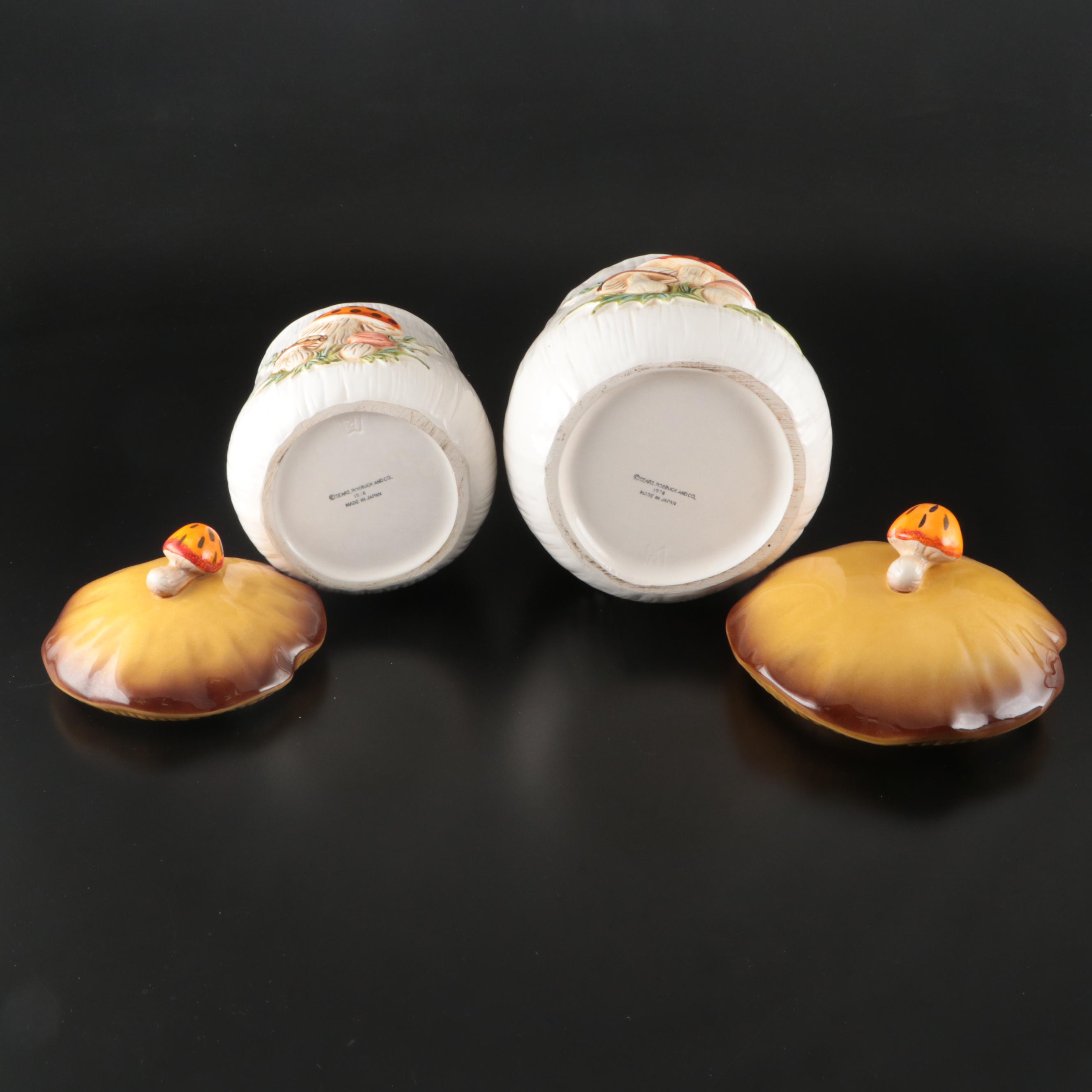 Sears, Roebuck and Co Ceramic Mushroom Canister and More