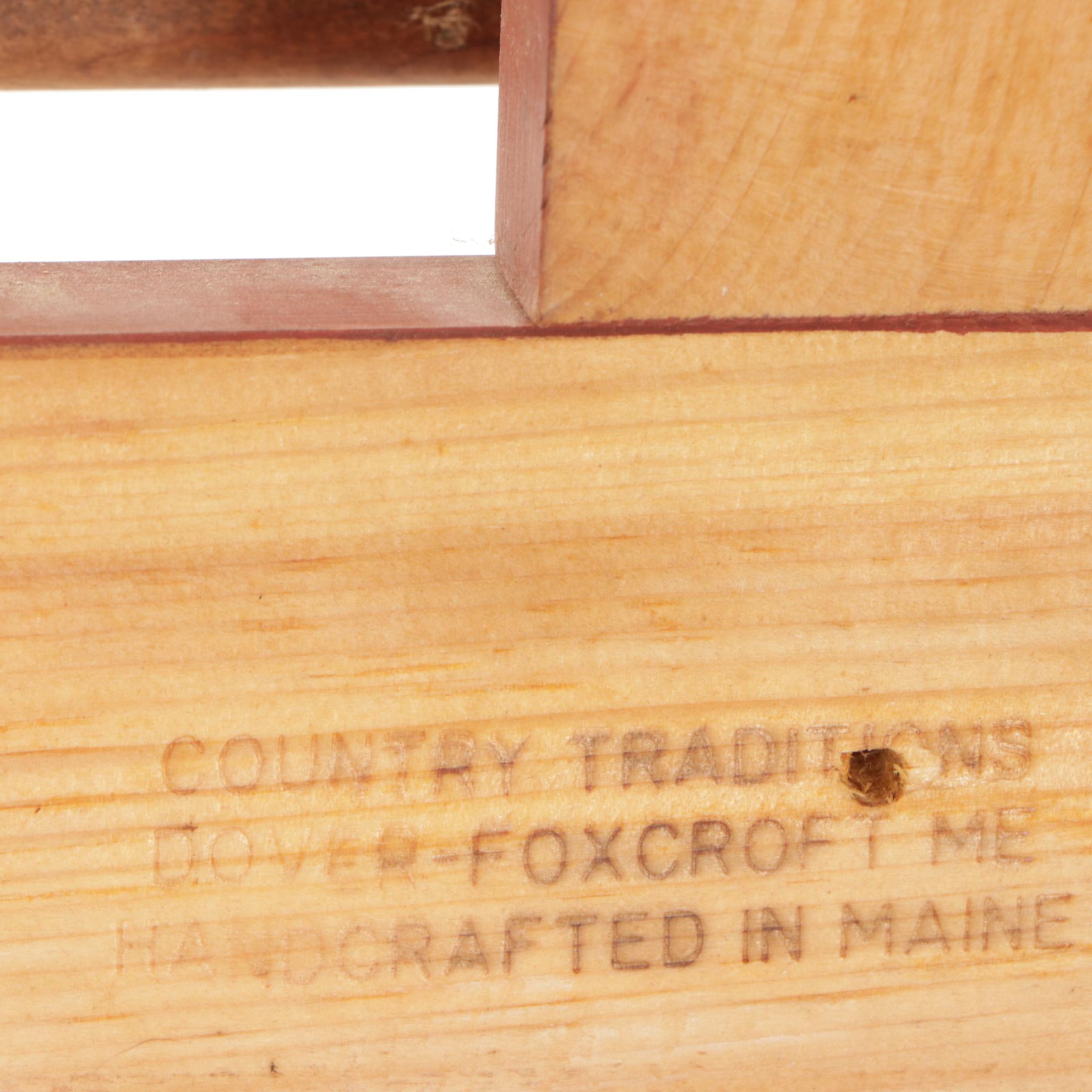 Country Traditions Painted Wall-Mounted Collapsible Clothes Rack