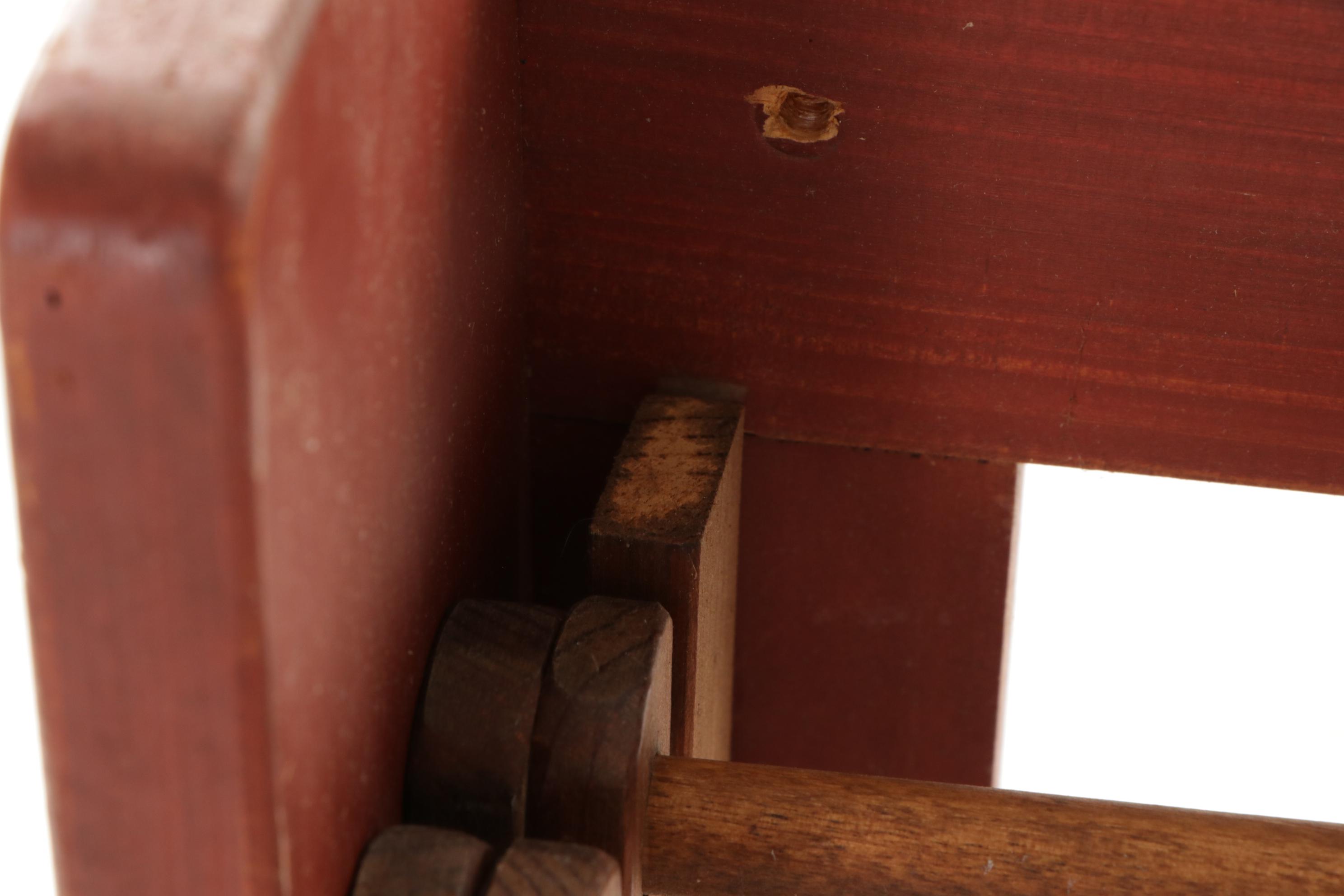 Country Traditions Painted Wall-Mounted Collapsible Clothes Rack