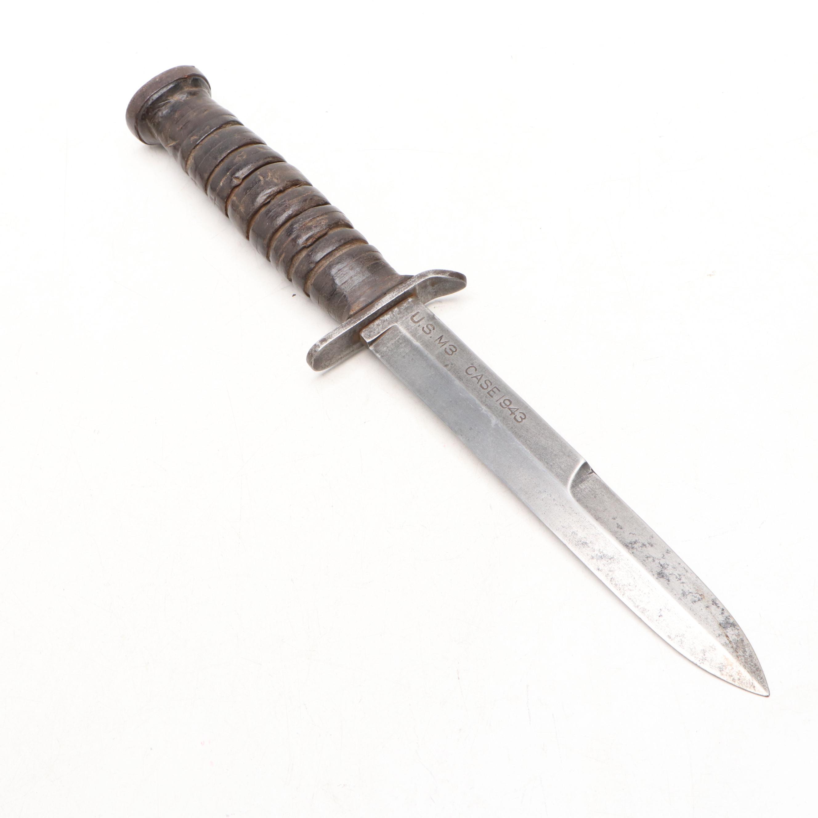 World War I Era M1905 Bayonet with World War II Era U.S. M3 Fighting Knife