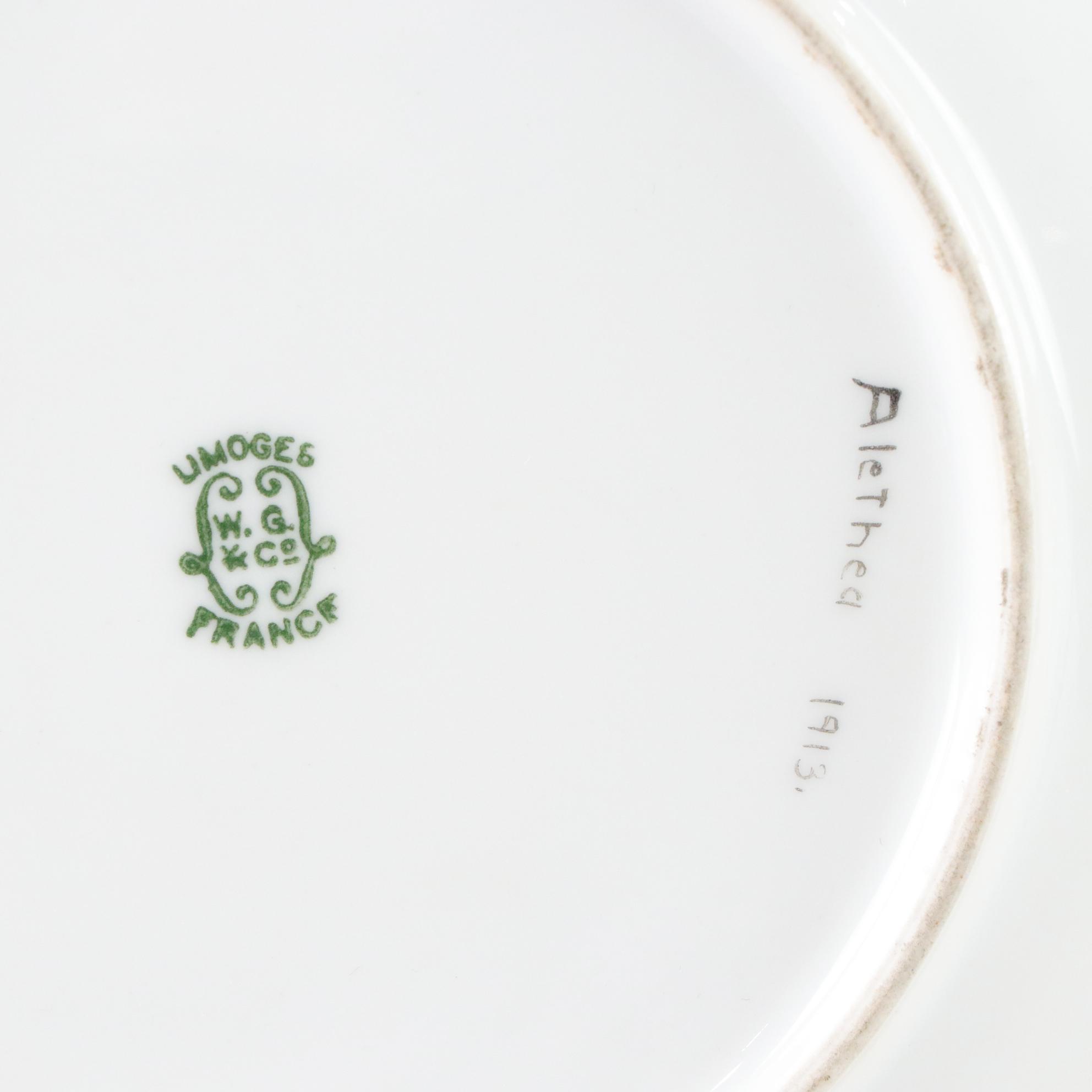 Antique Limoges Hand-Painted Plate, Henriot Quimper Dish, Royal Bayreuth & More