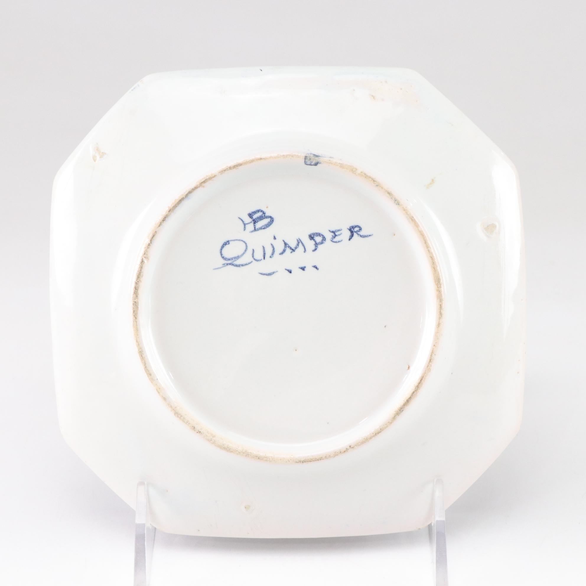 Antique Limoges Hand-Painted Plate, Henriot Quimper Dish, Royal Bayreuth & More