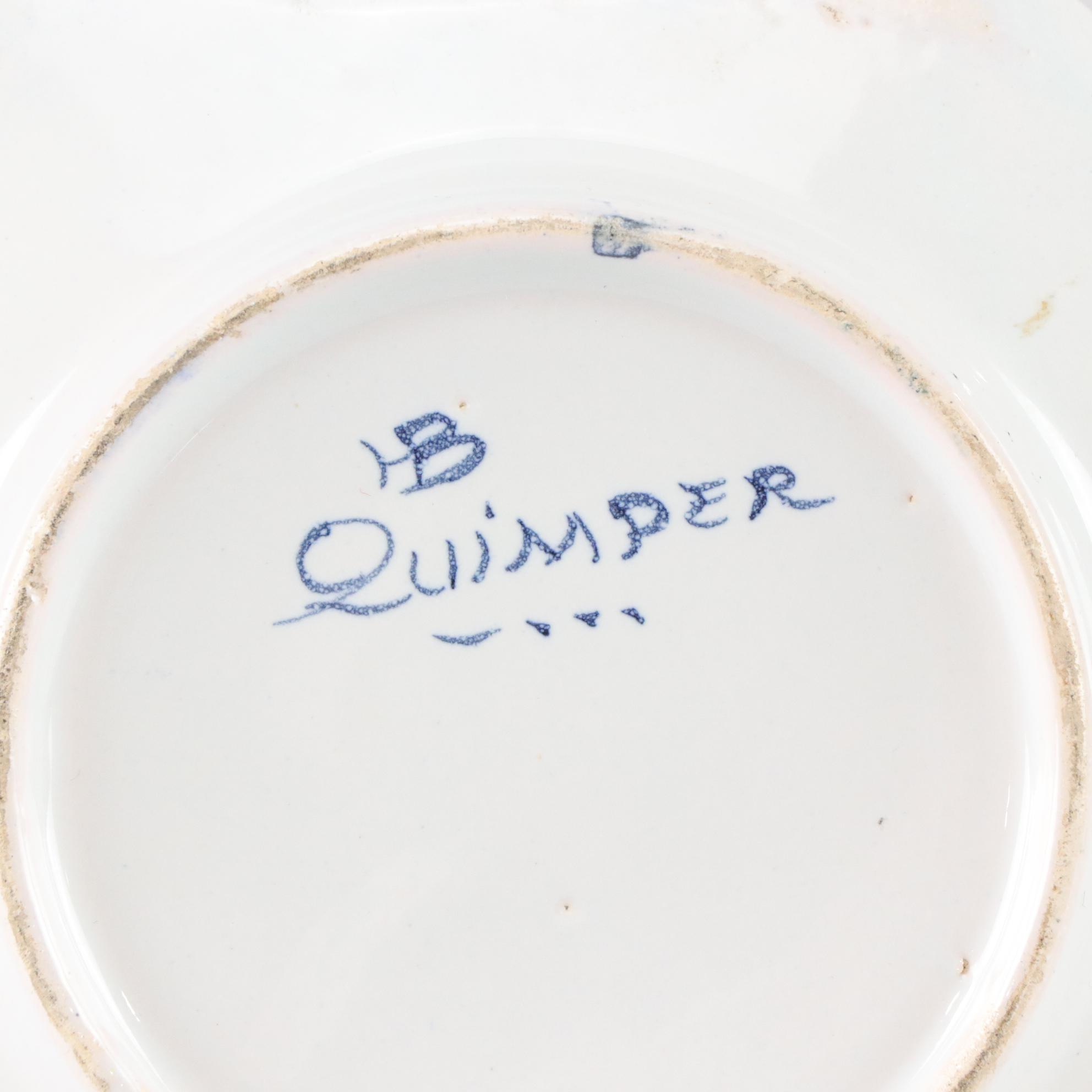 Antique Limoges Hand-Painted Plate, Henriot Quimper Dish, Royal Bayreuth & More