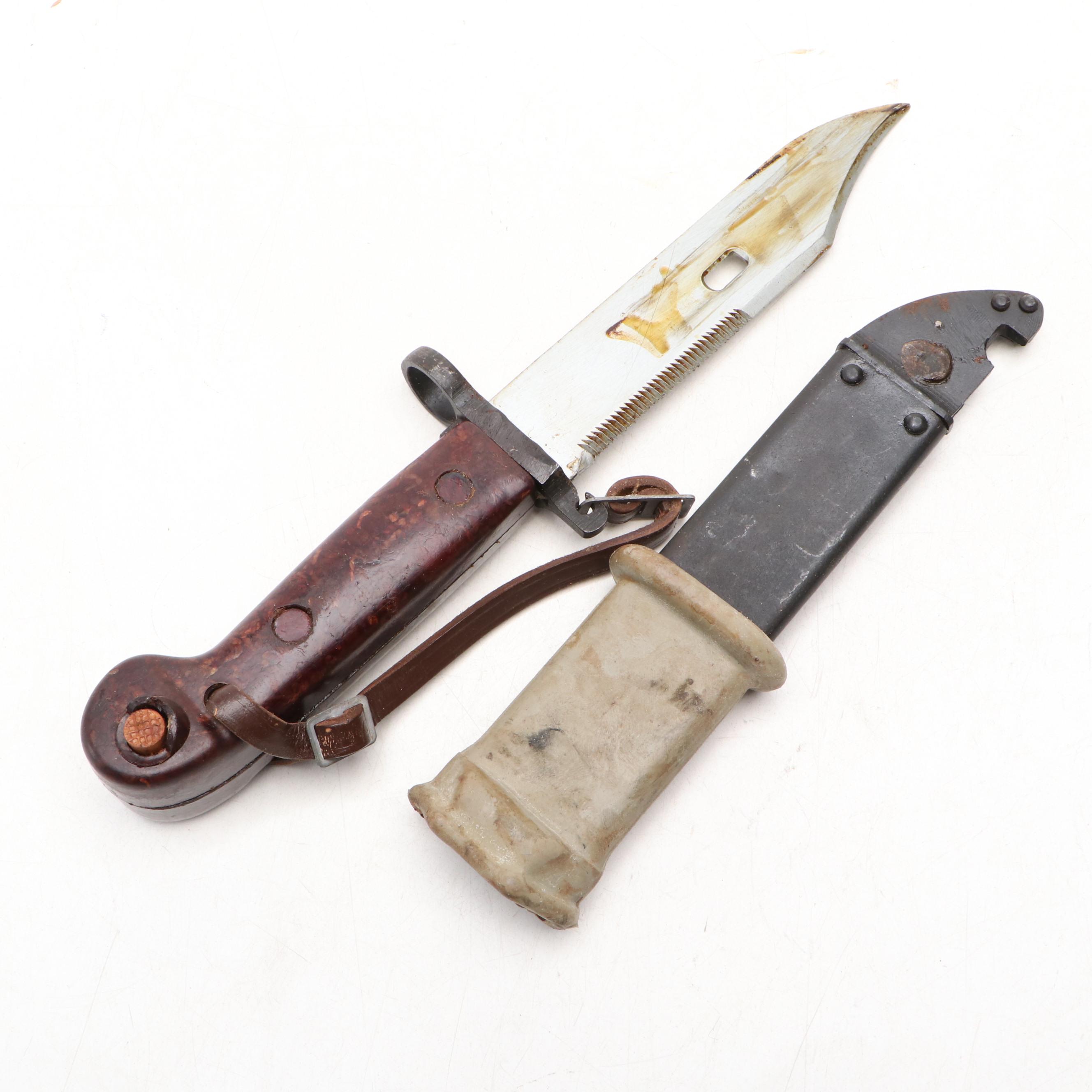 World War II Era M1 Garand, Romanian AKM Type I and Other Bayonets