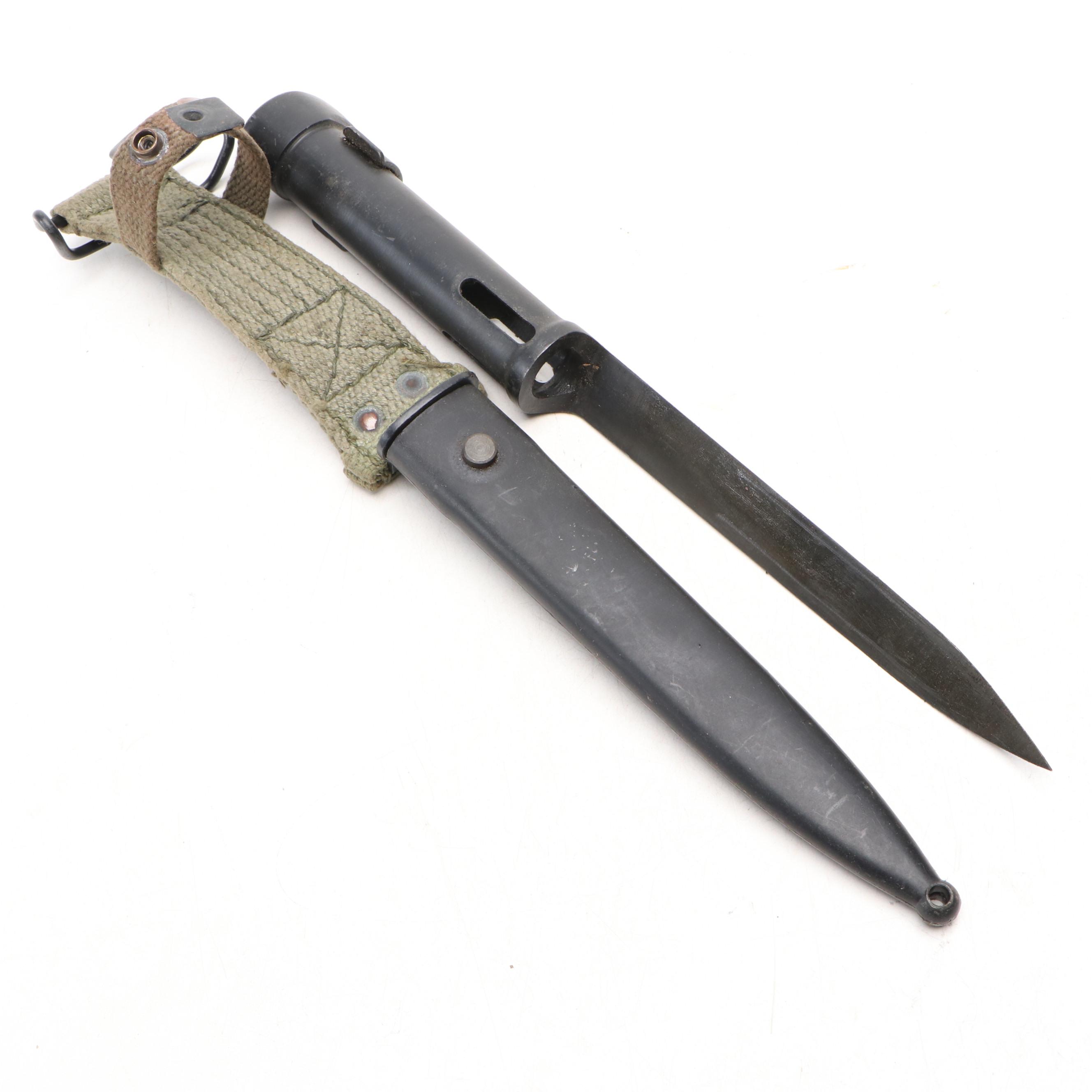 World War II Era M1 Garand, Romanian AKM Type I and Other Bayonets