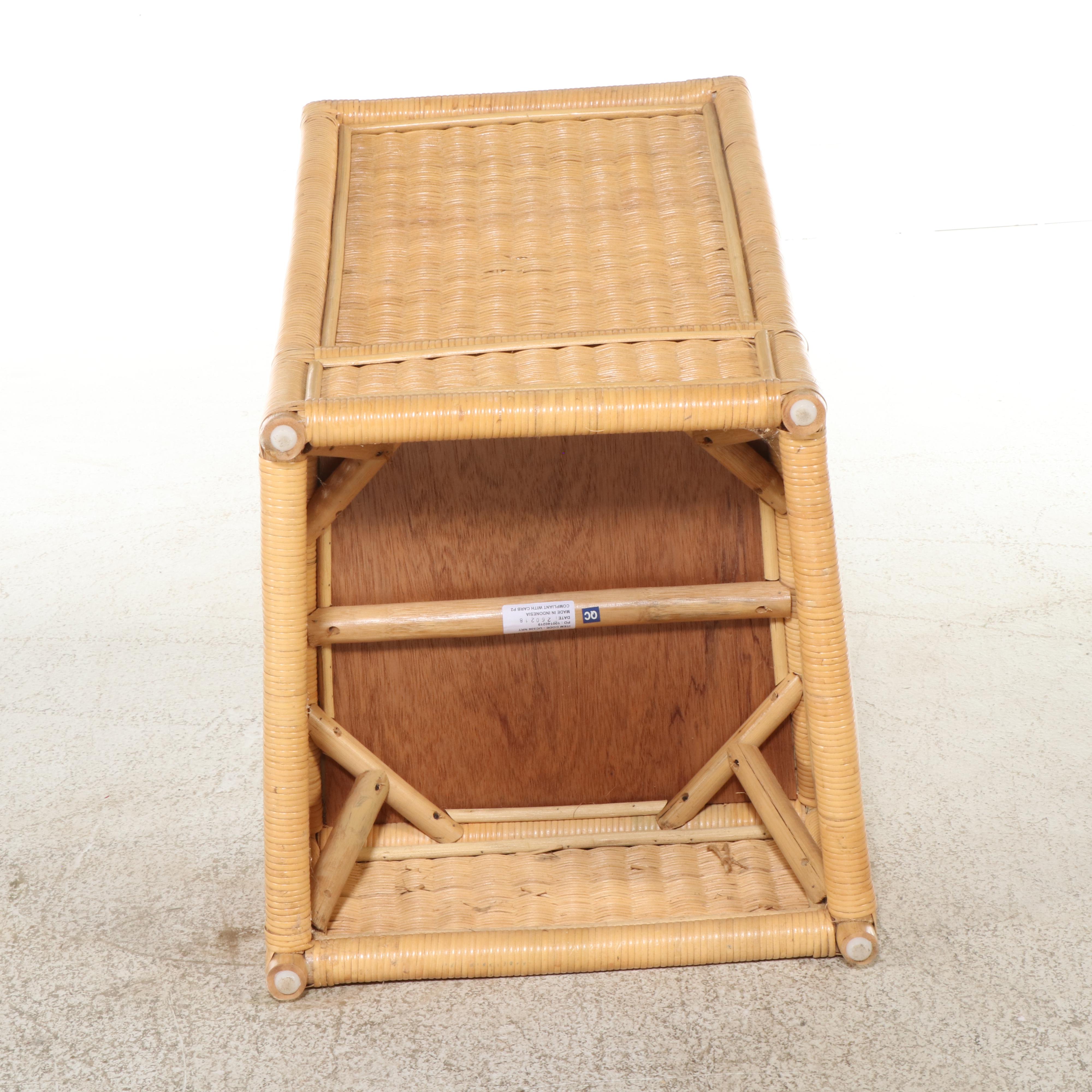 Ballard Designs "Southport" Wicker and Rattan Slipper Chair