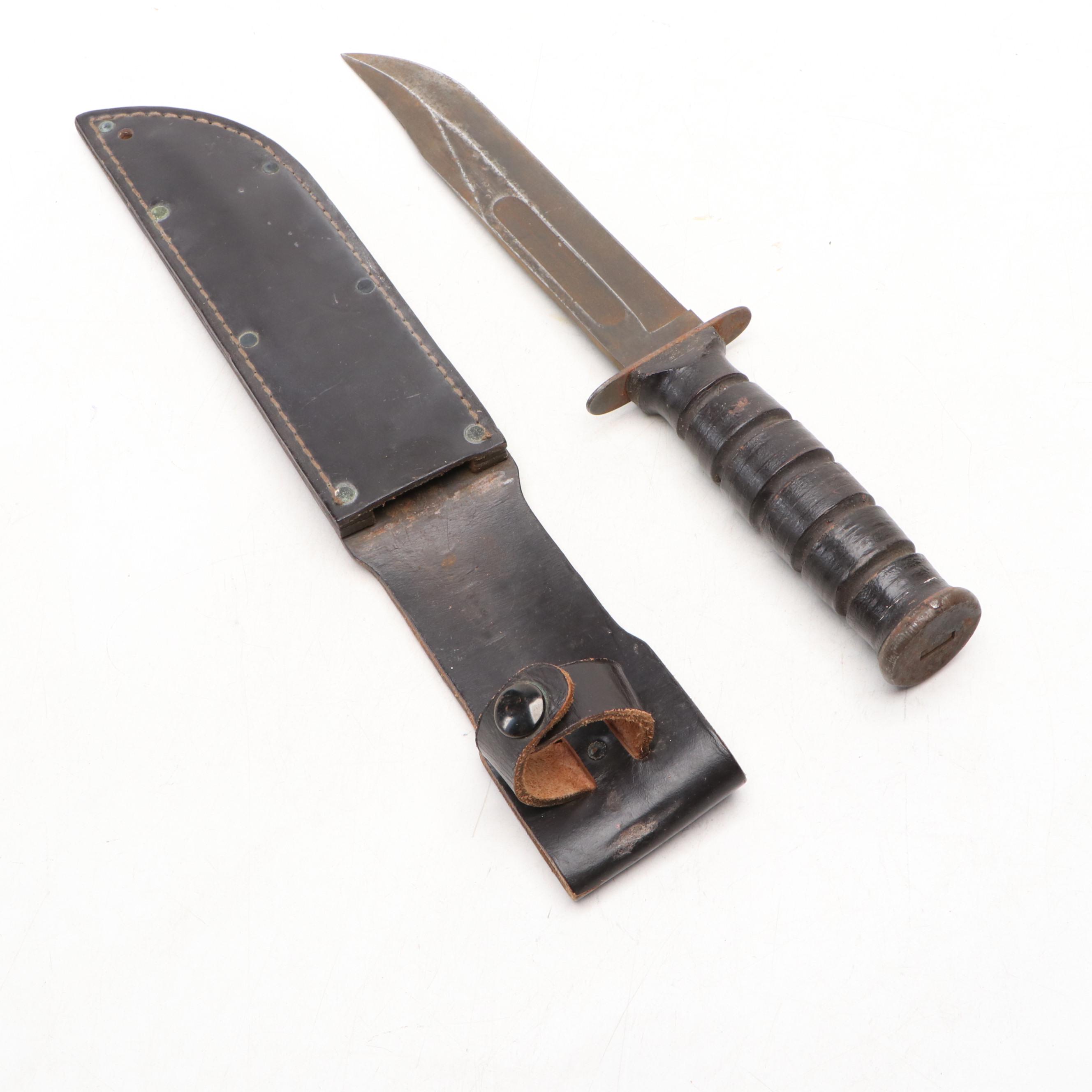 World War II M1, Vietnam Era U.S. M8A1 and Other Bayonet with Fixed Blade Knife