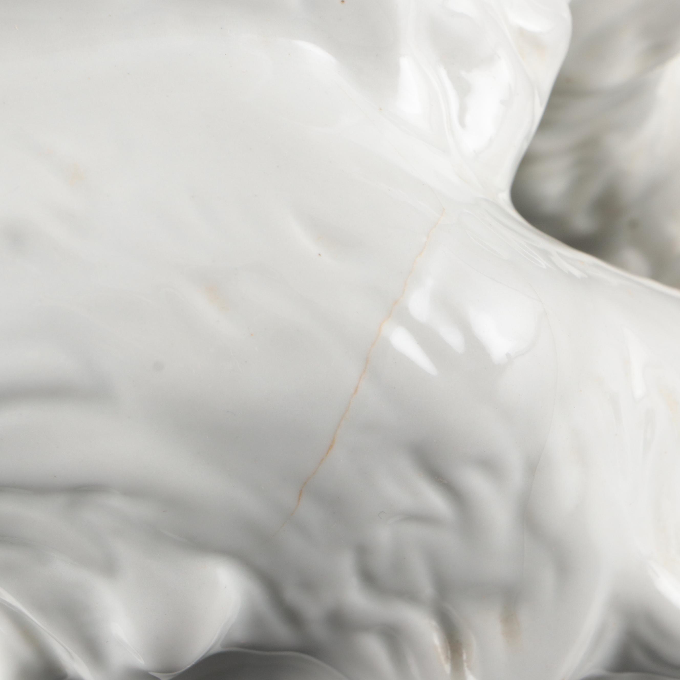 Royal Dux Porcelain Polar Bear Figure with Hutschenreuther Ceramic Polar Bear