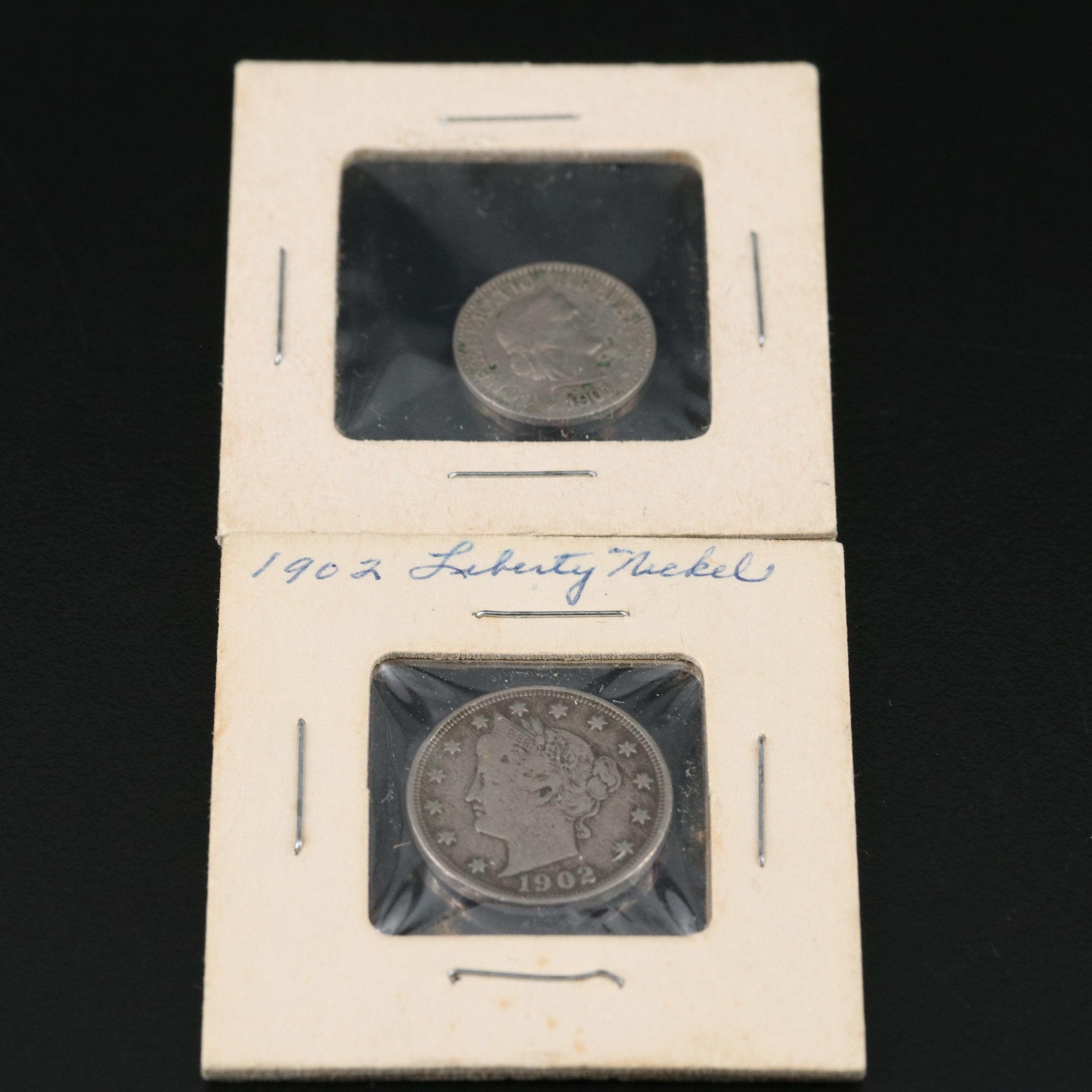 Small Group of Coins including an 1896 Austrian Silver One Corona