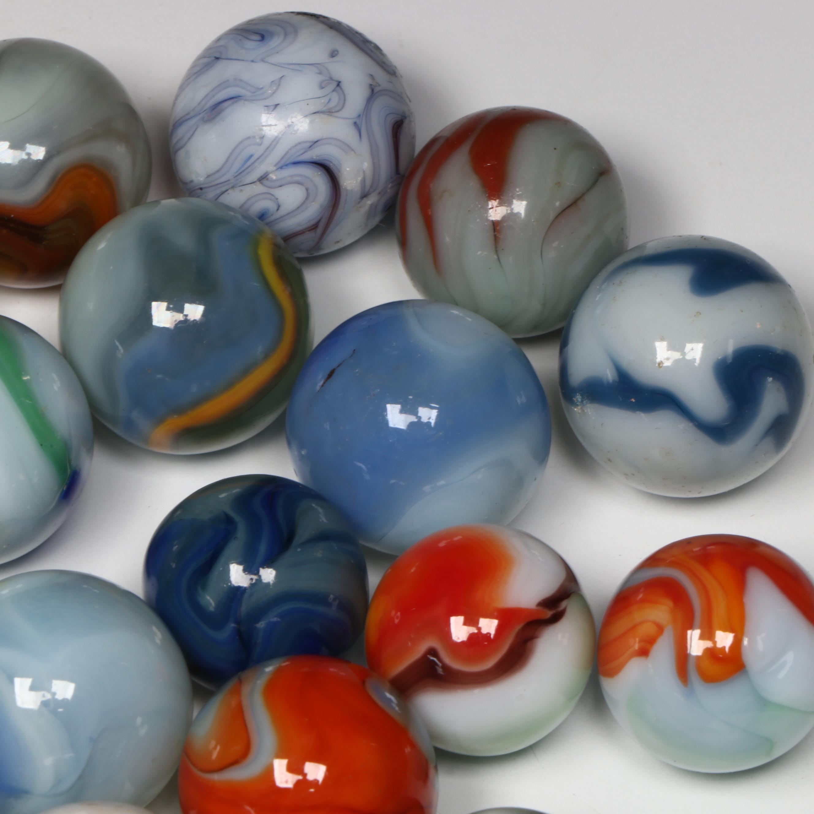 Alley and Other Swirl, Calligraphy, Patch, Aventurine and More Glass Marbles
