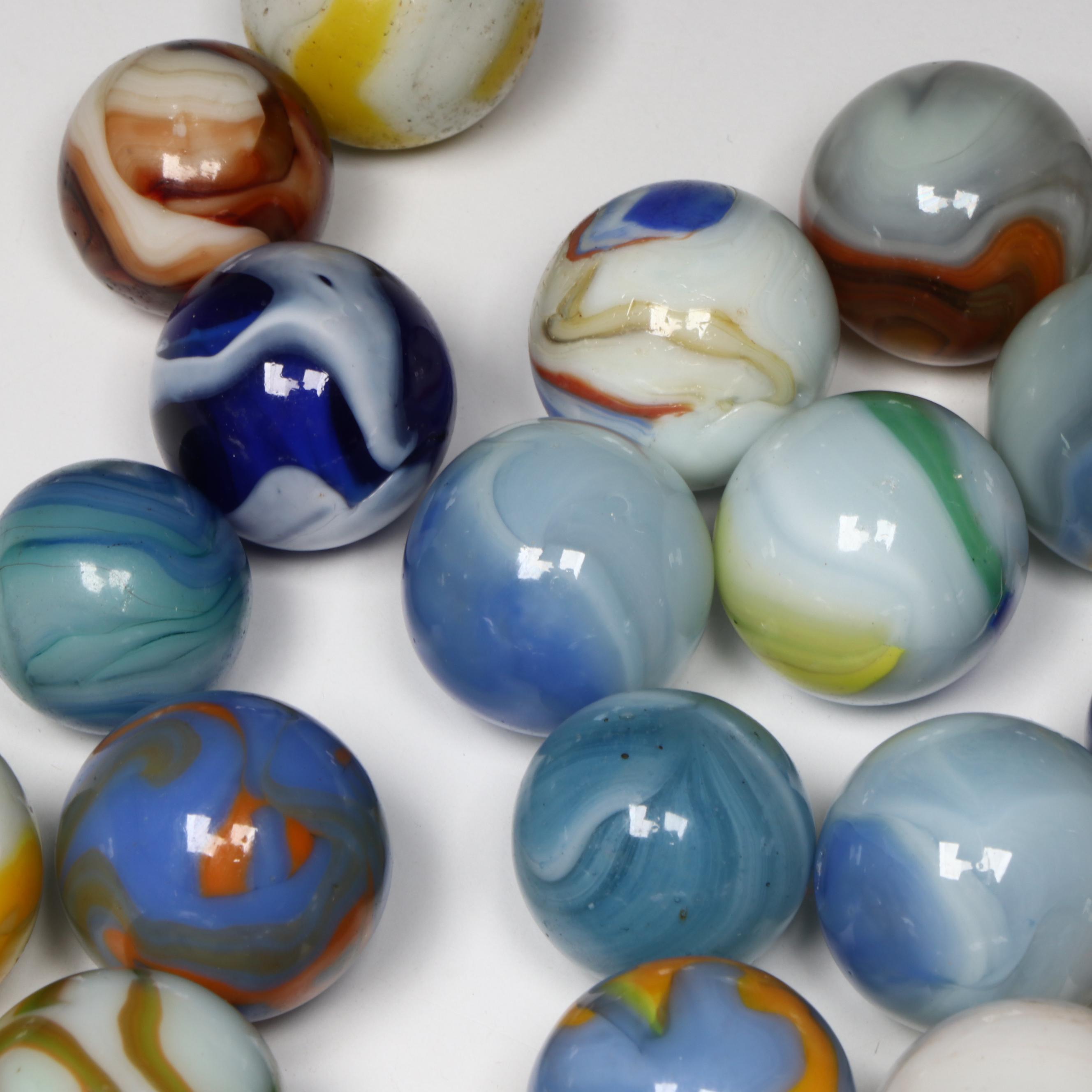 Alley and Other Swirl, Calligraphy, Patch, Aventurine and More Glass Marbles