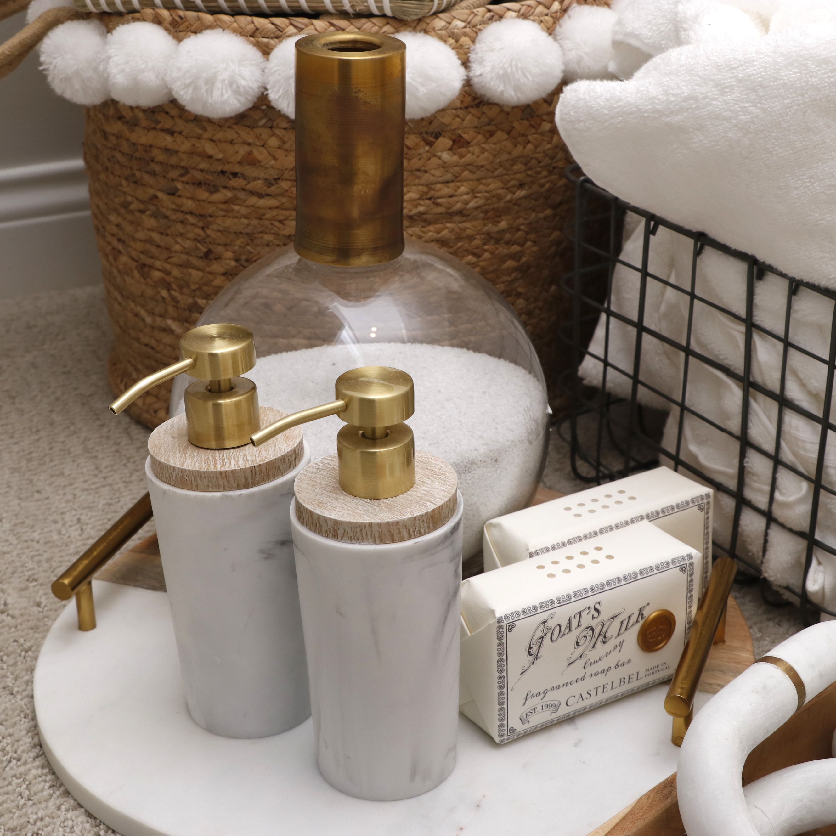 Rope, Jute, and Seagrass Storage Baskets, Bathroom Décor and Towels