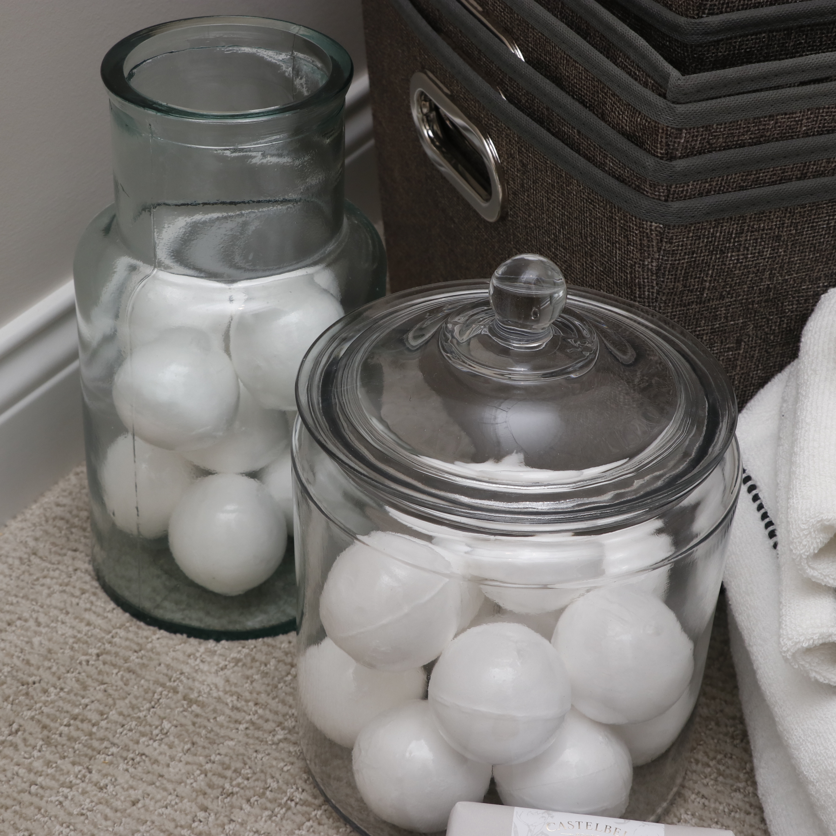 Closet Storage Baskets and Bathroom Décor, Including DKNY Towels