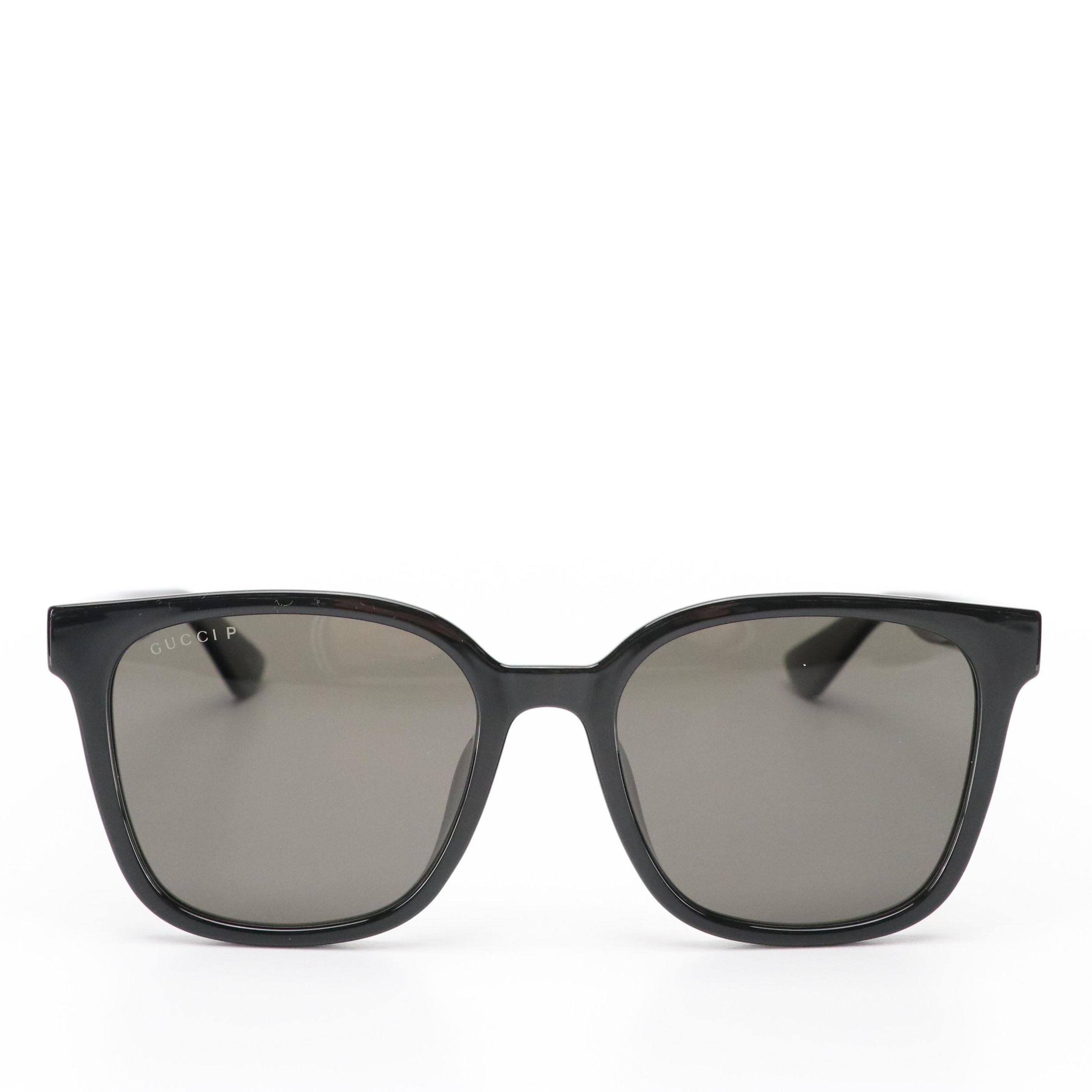 Gucci GG1346SK 002 Black Square Sunglasses in Case