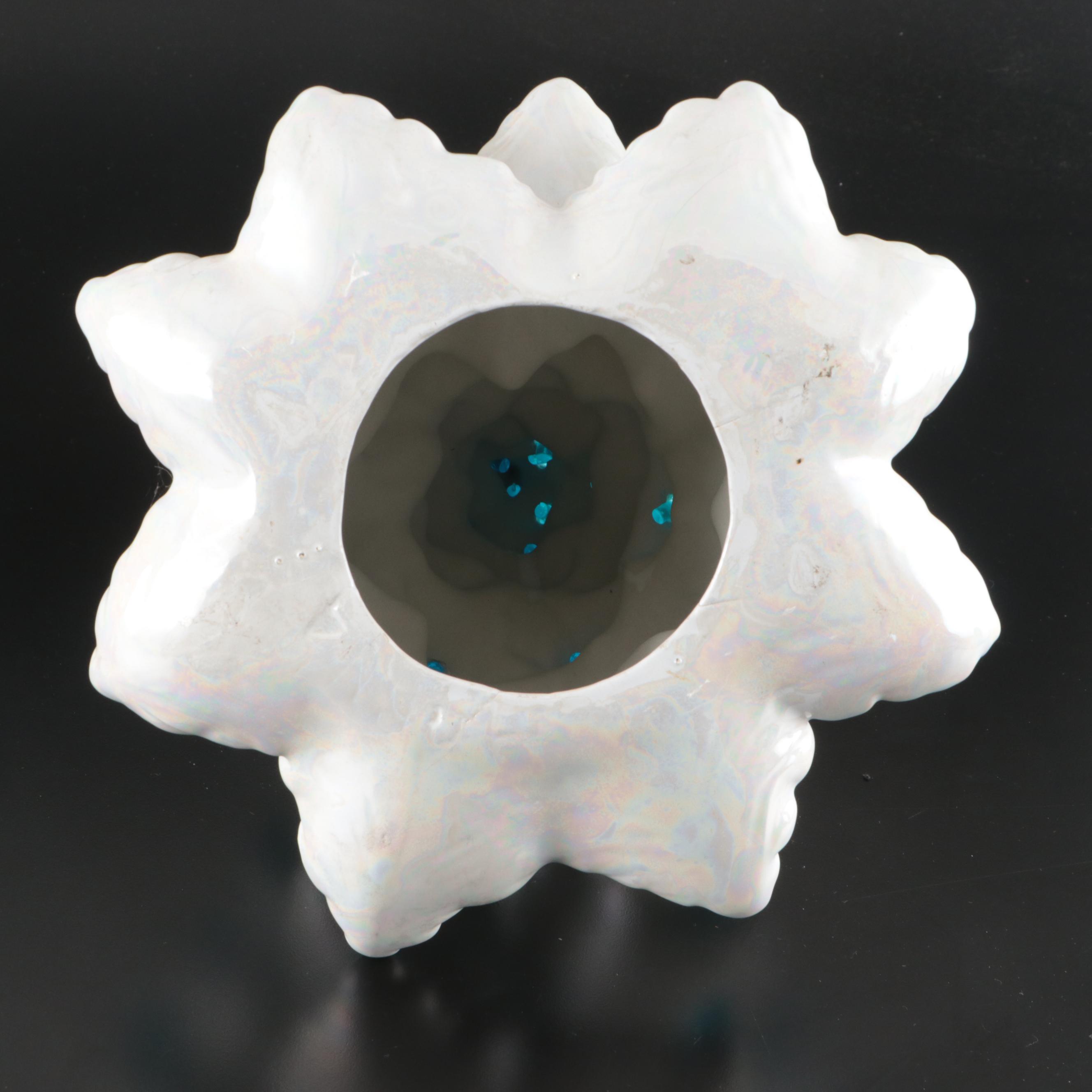 White Ceramic Table Christmas Trees