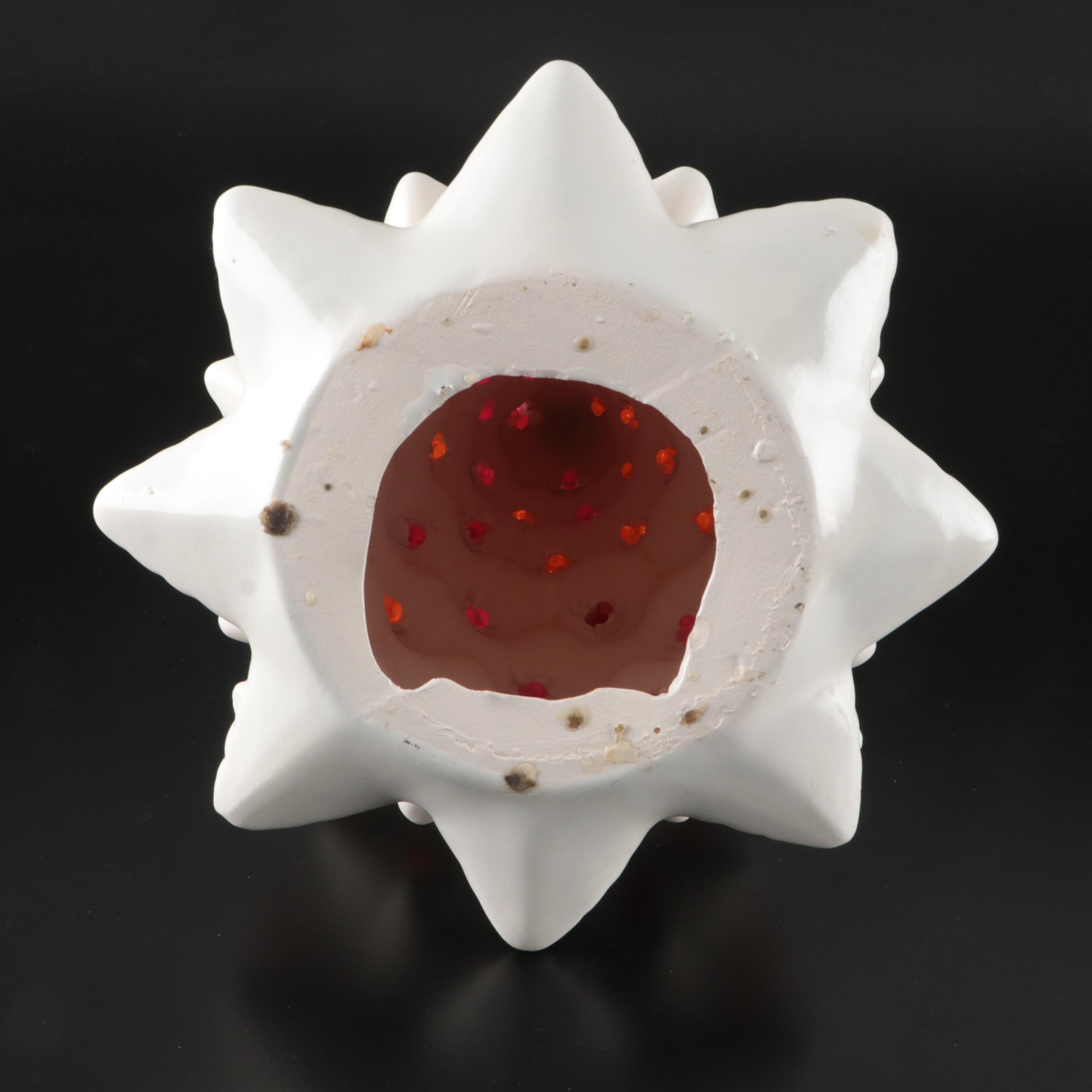 White Ceramic Table Christmas Trees