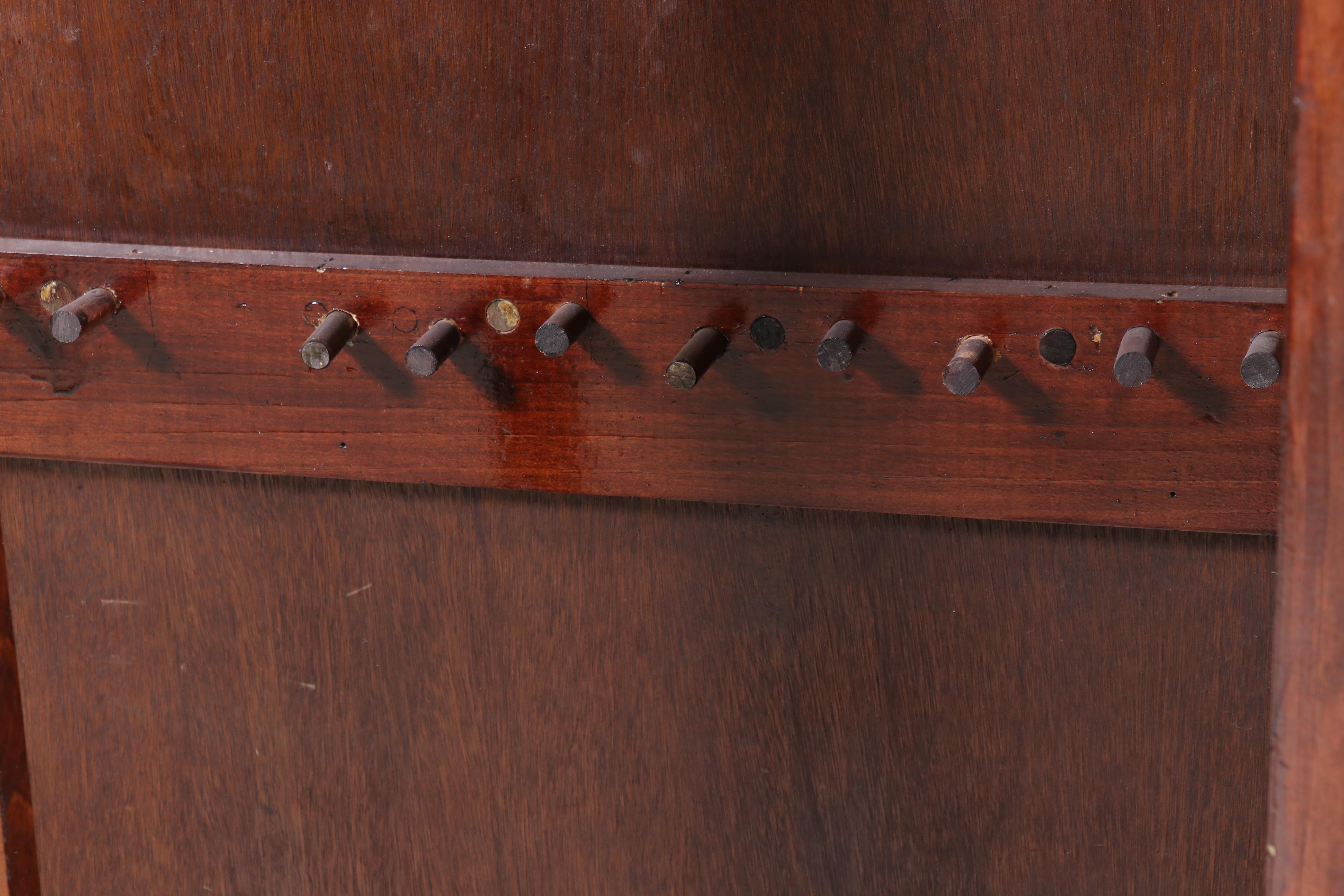 American Primitive Pine and Glass Gun Cabinet, 20th Century