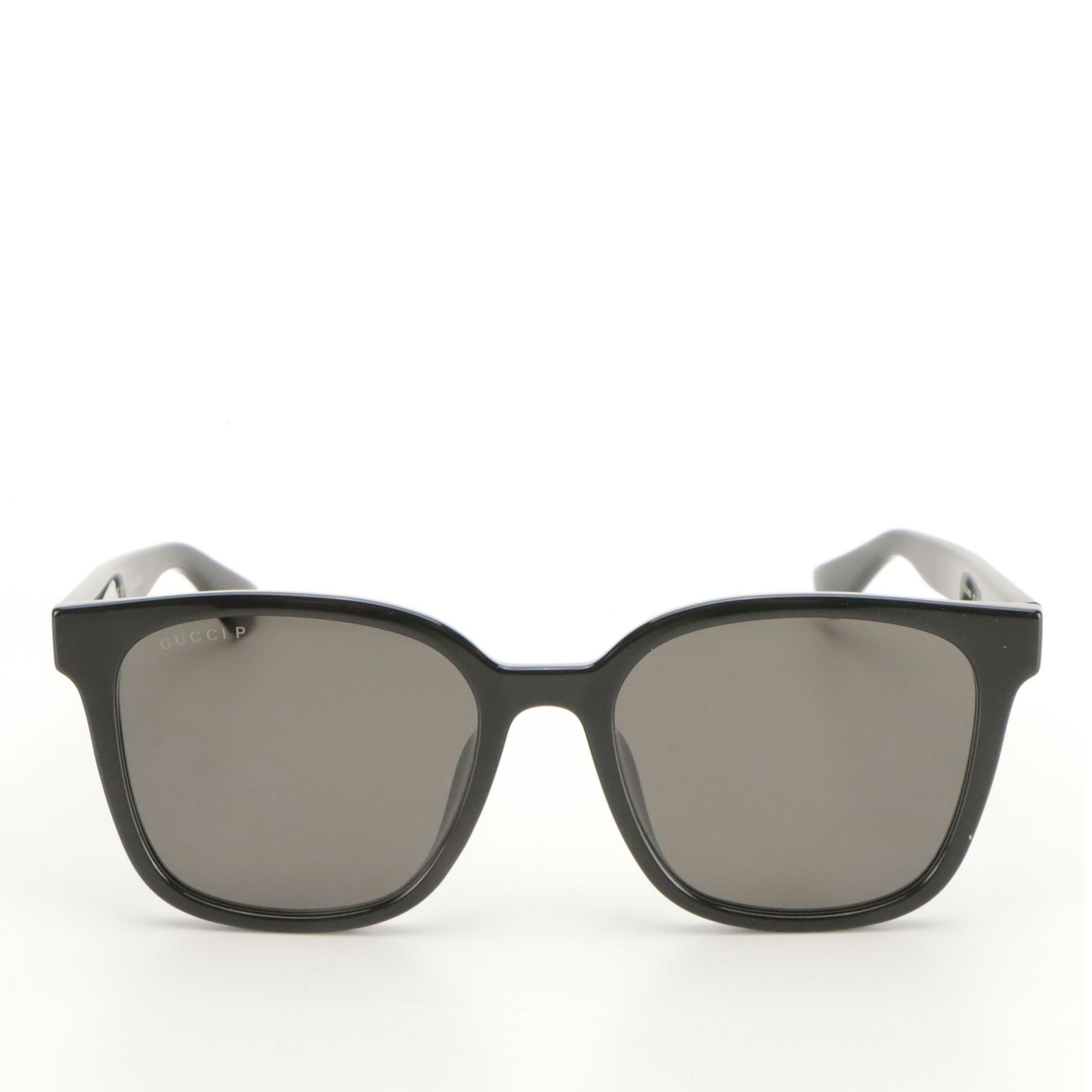 Gucci GG1346SK 002 Black Square Sunglasses in Case