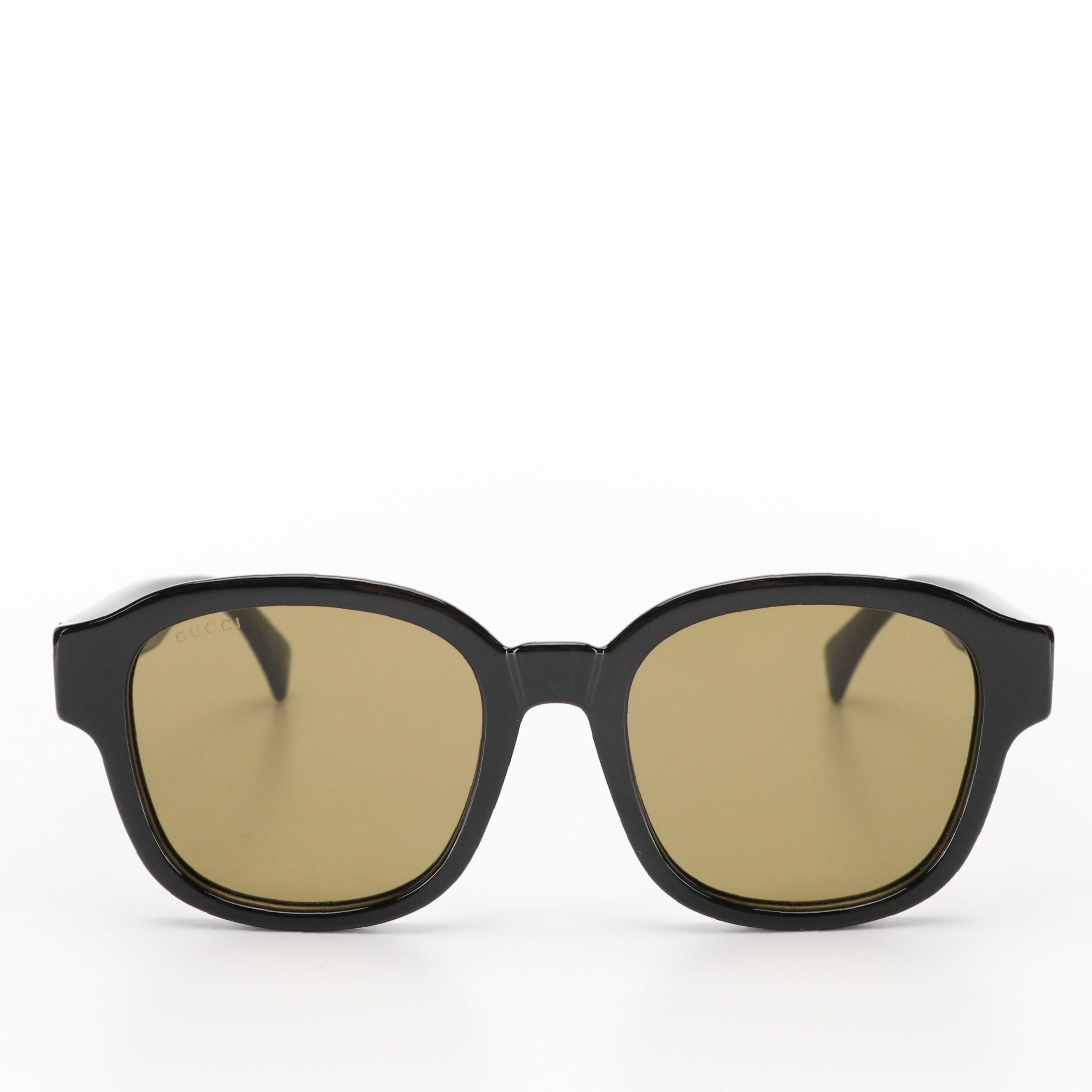 Gucci GG1140SK 003 Black Square Sunglasses in Case