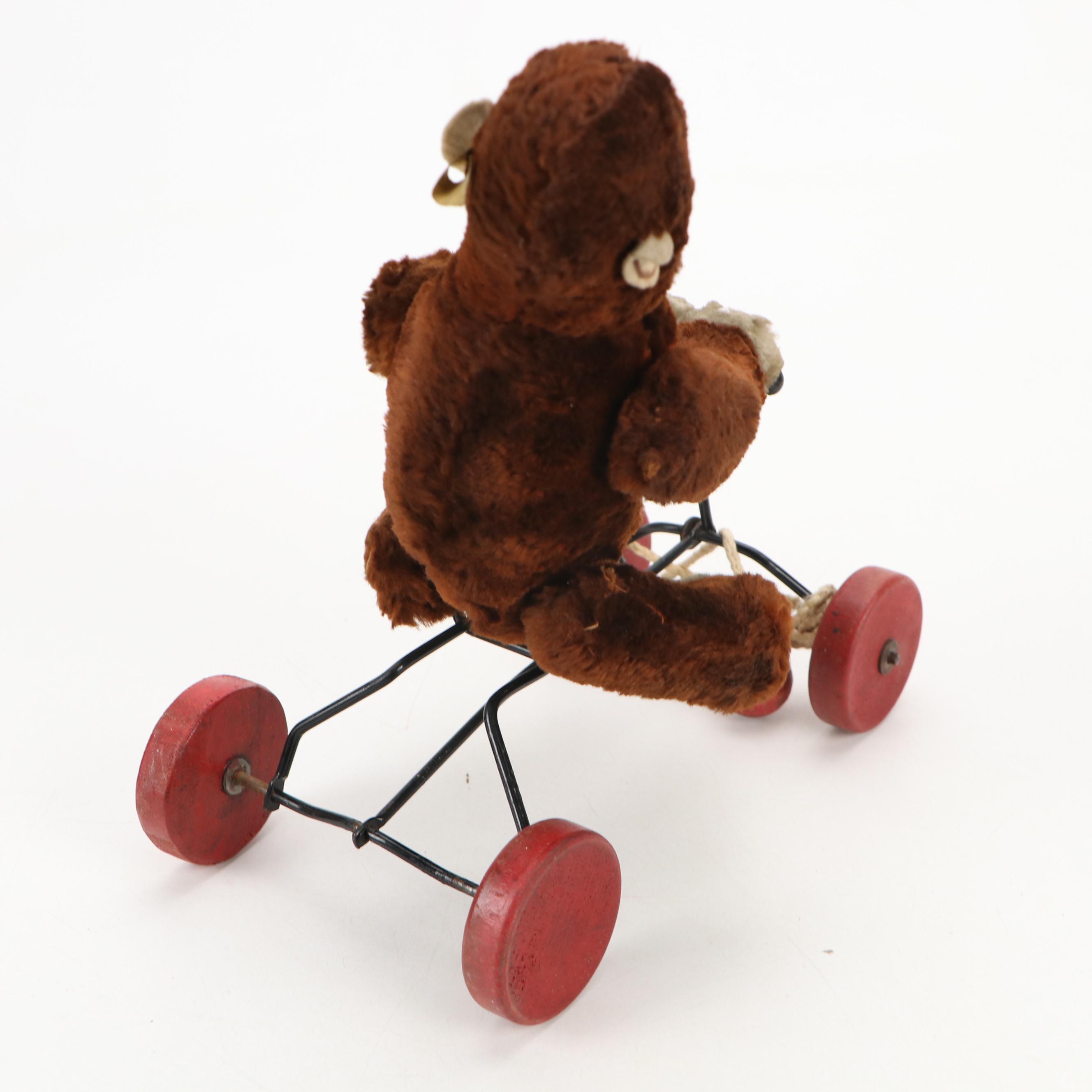 Stuffed Monkey Pull Toy with Kaleidoscope, Articulated Mr. Peanut Toy and More