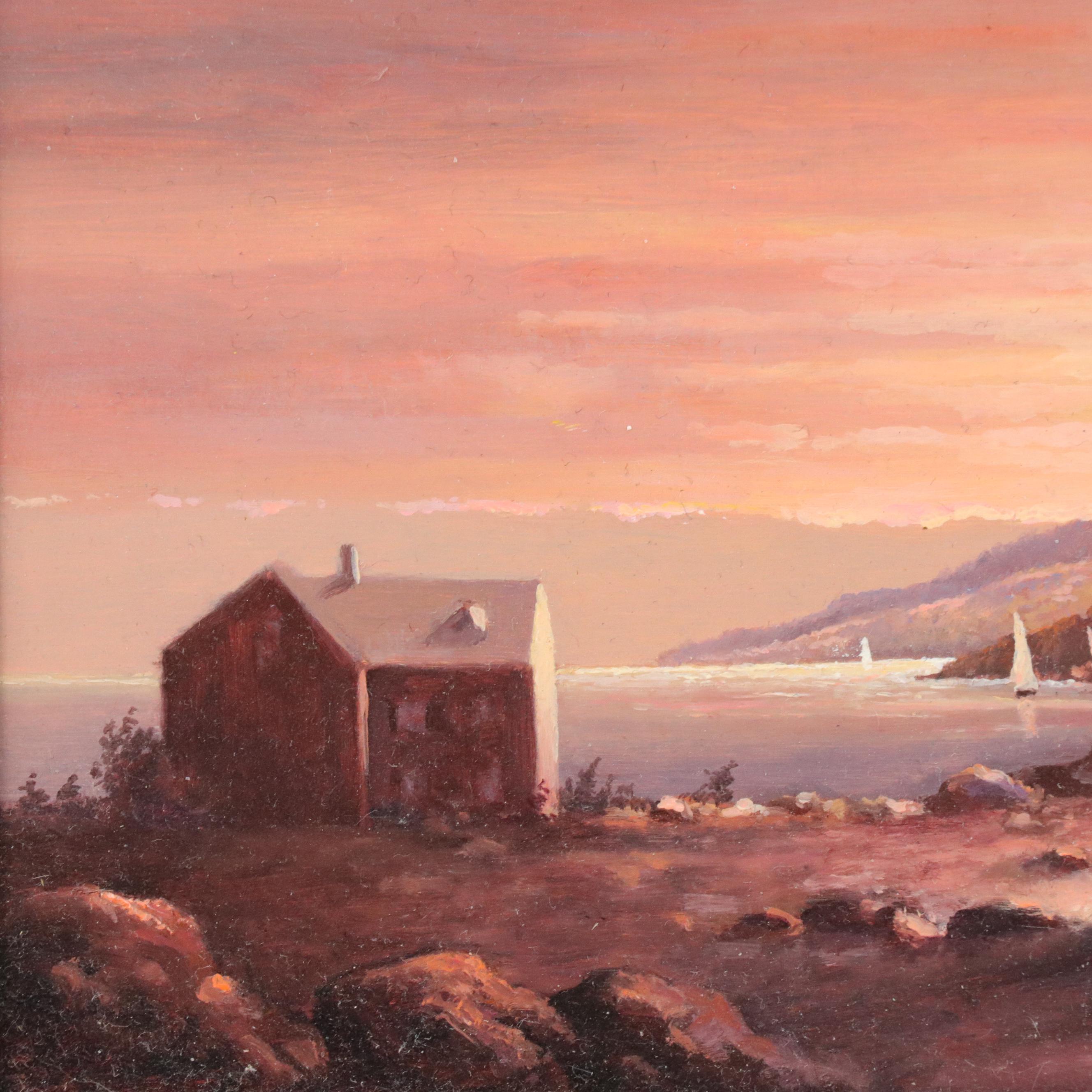 John Yerger Oil Painting "New England Sunset"