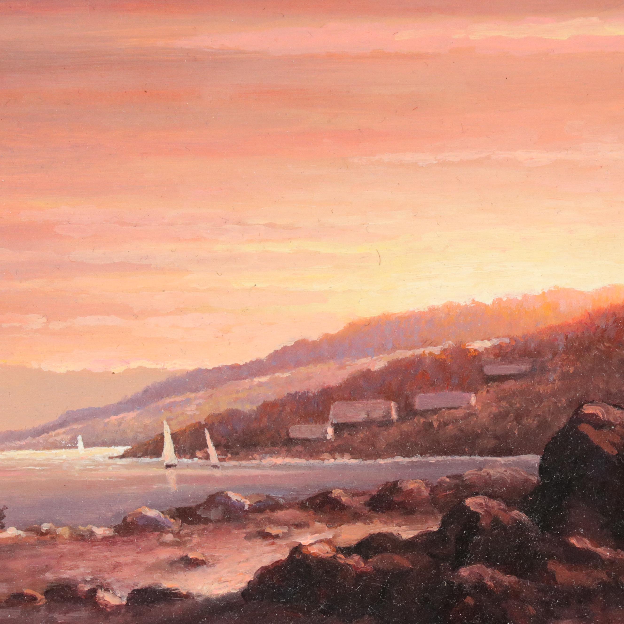 John Yerger Oil Painting "New England Sunset"