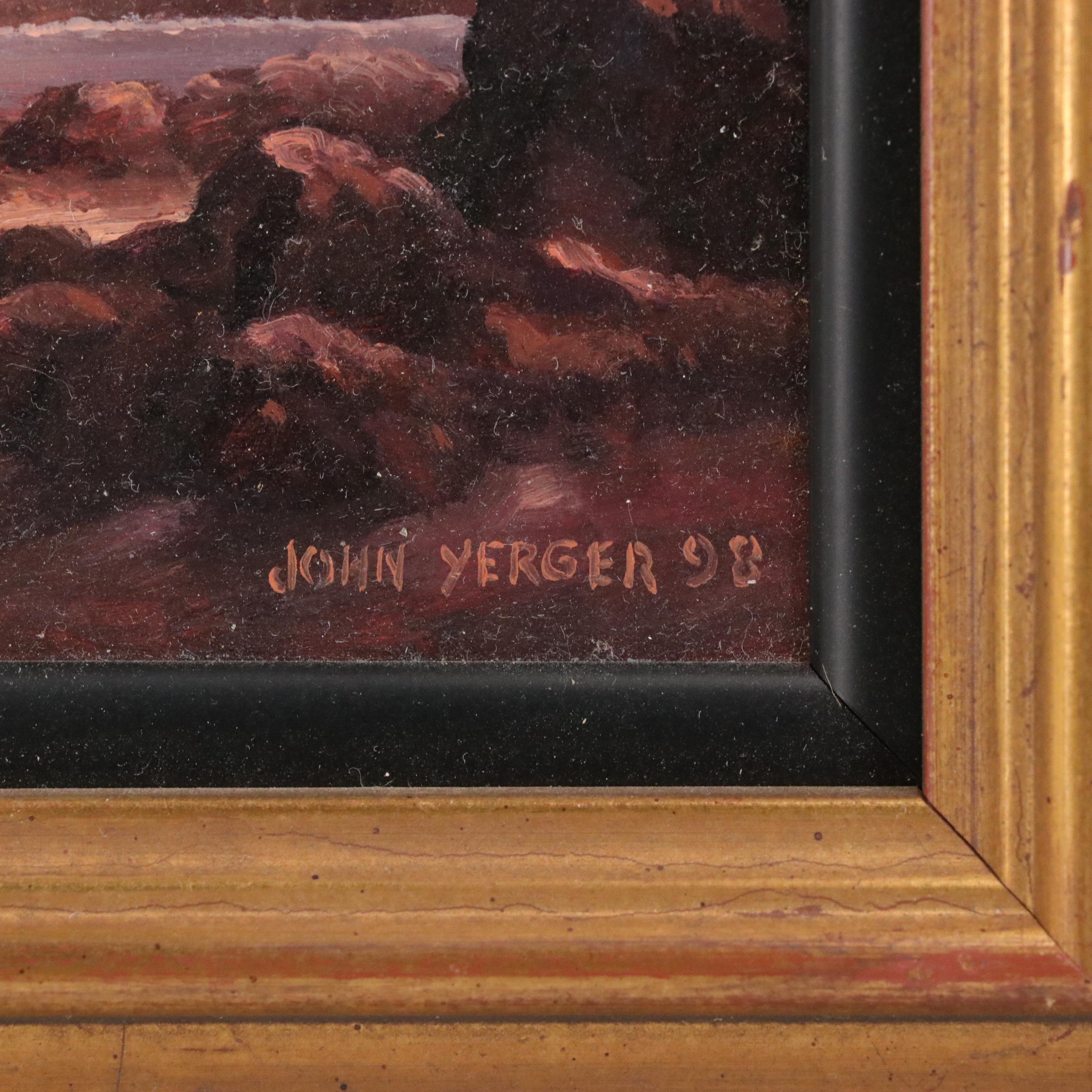 John Yerger Oil Painting "New England Sunset"