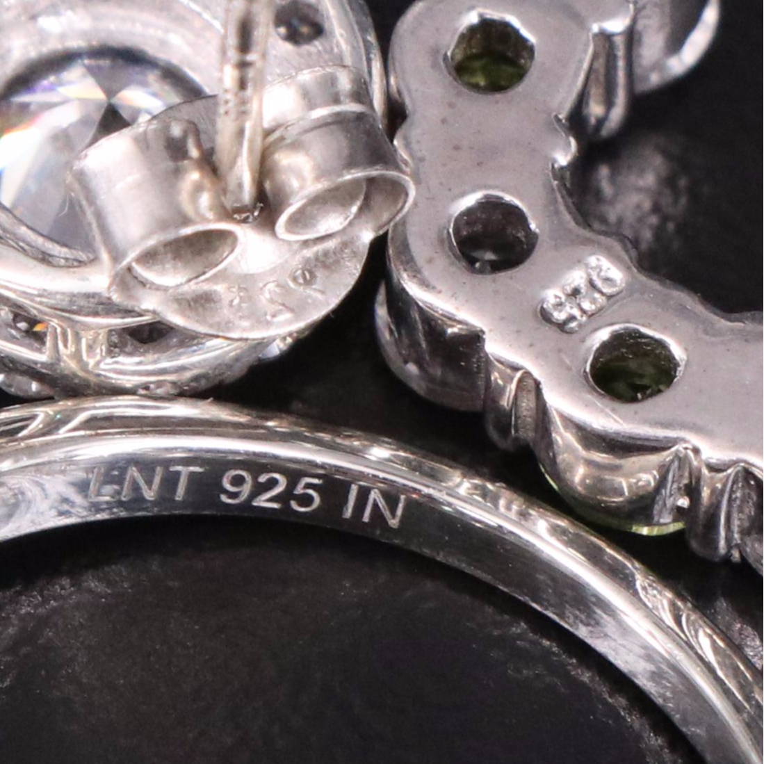 14 Assorted Sterling Silver Rings, Necklaces, Earrings, and Pendants