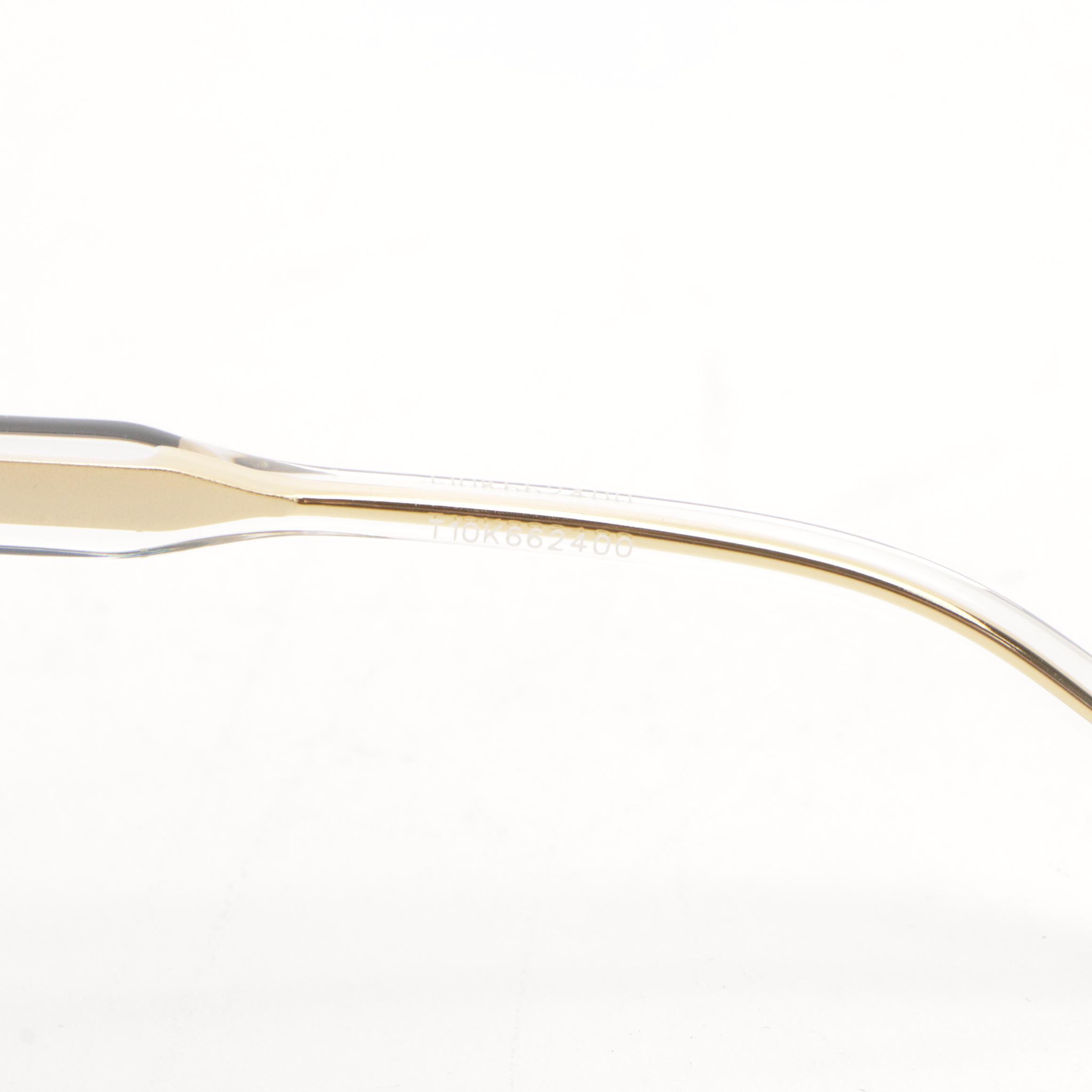 Gucci GG0563SKN 001 Black/Crystal/Grey Square Sunglasses in Case