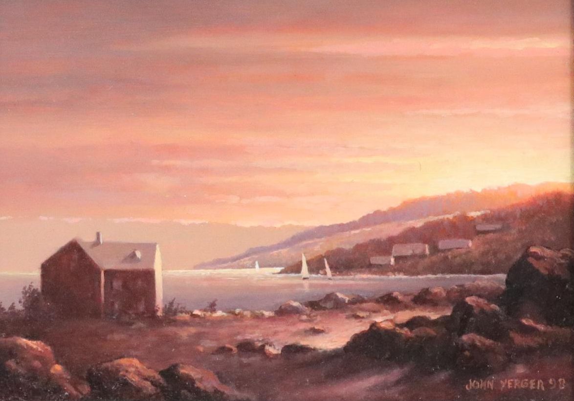 John Yerger Oil Painting "New England Sunset"
