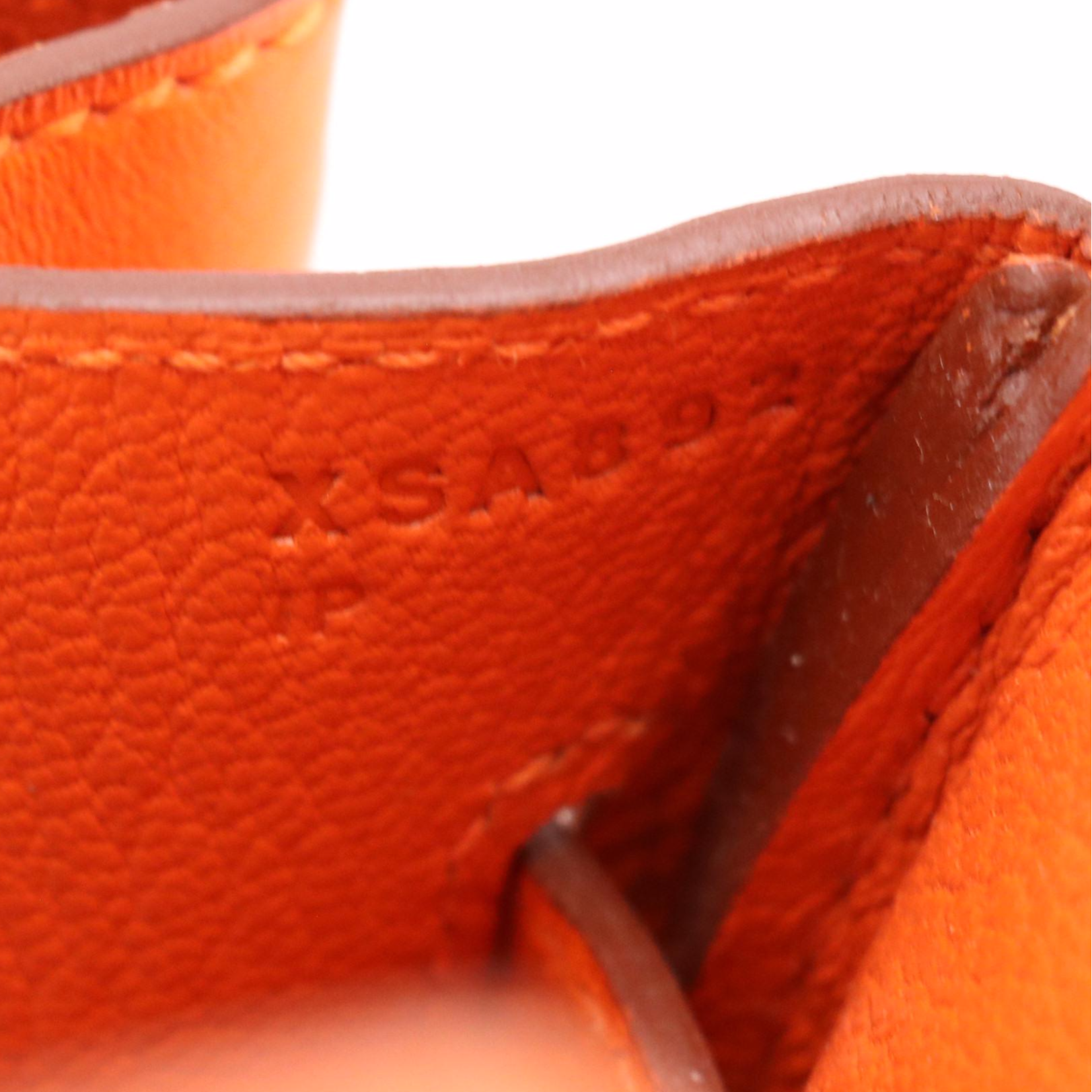 Hermès Birkin 30 PHW Satchel in Tangerine Ostrich Leather