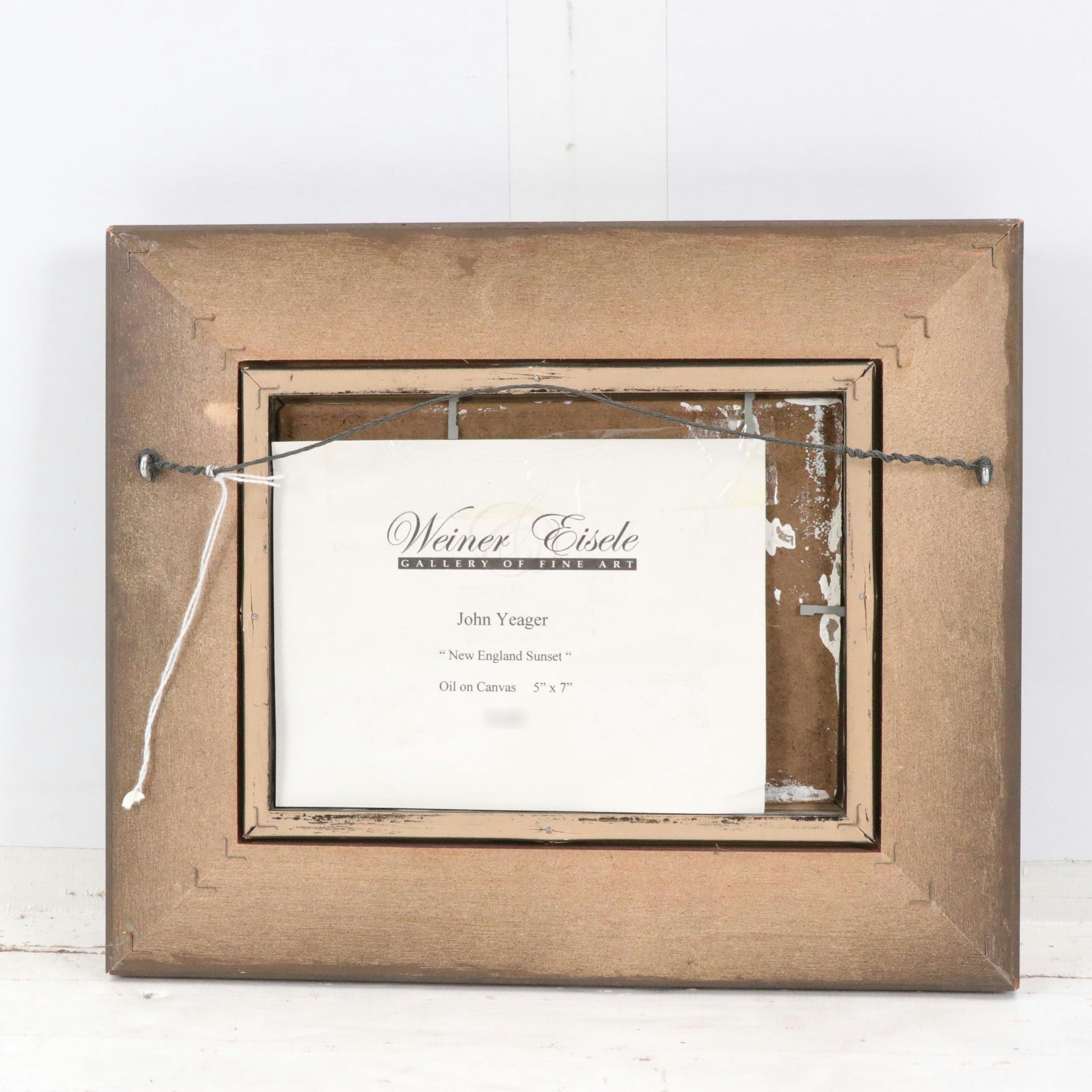 John Yerger Oil Painting "New England Sunset"