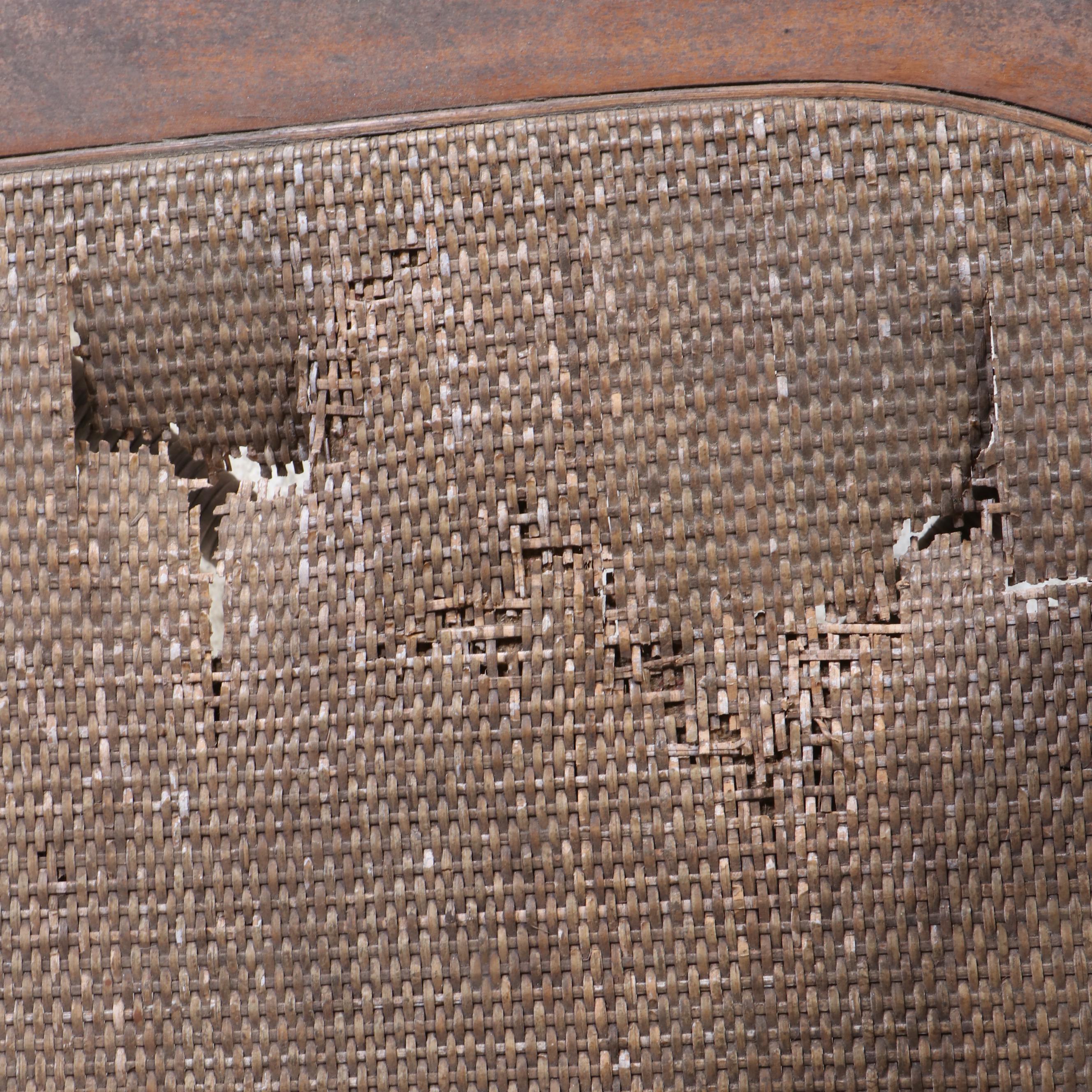 Victorian Style Wicker Rattan Patio Lounge Set, 20th Century