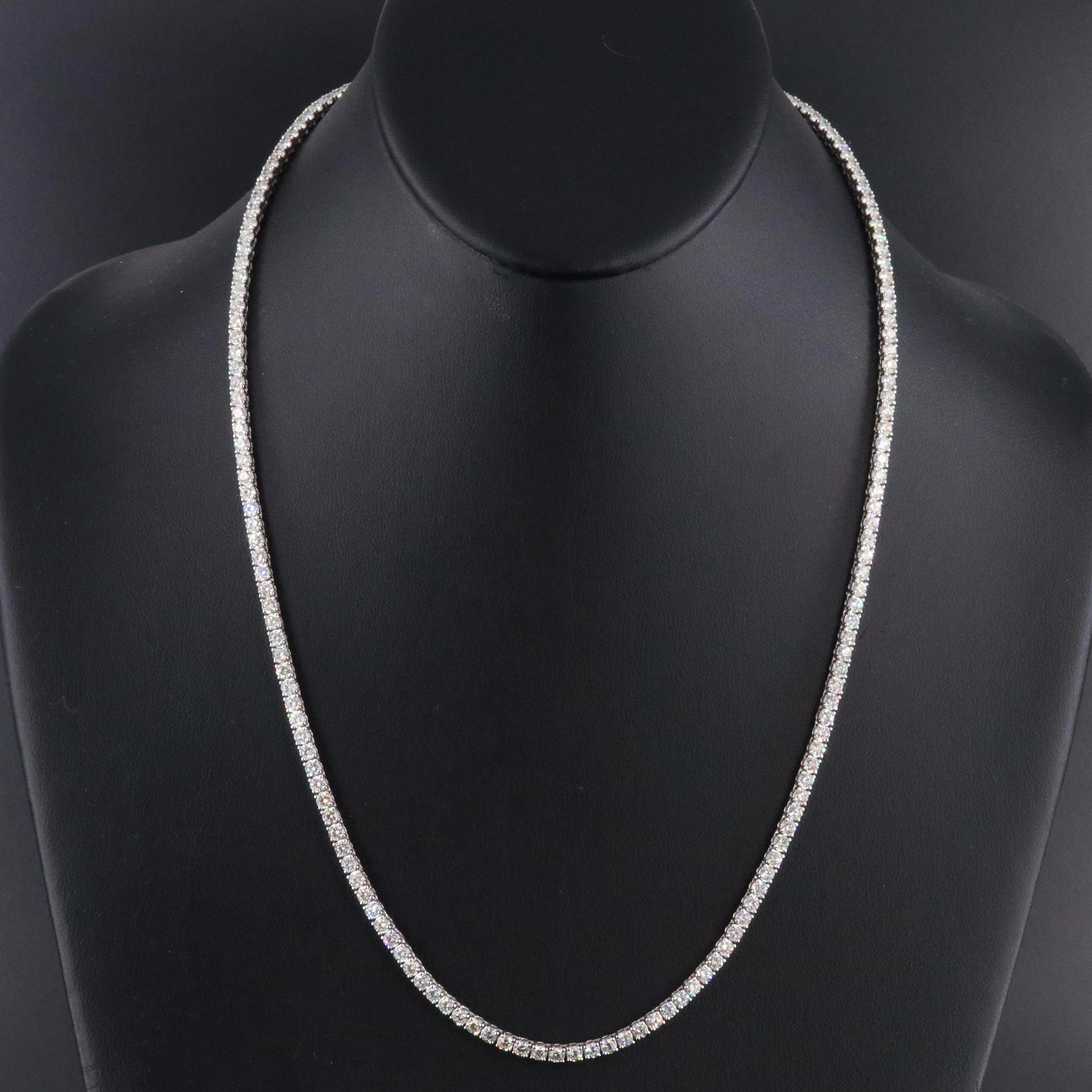 ICEBOX 14K 14.79 CTW Diamond Line Necklace