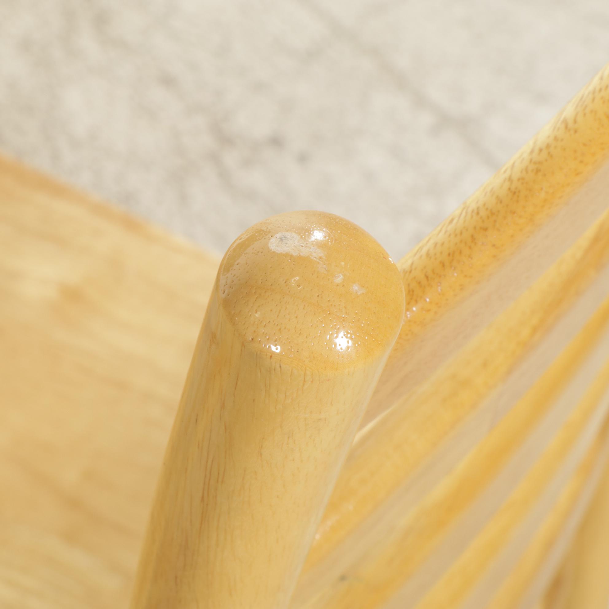Wood Drop-Leaf Dining Table with Four Ladder Back Chairs, 21st Century