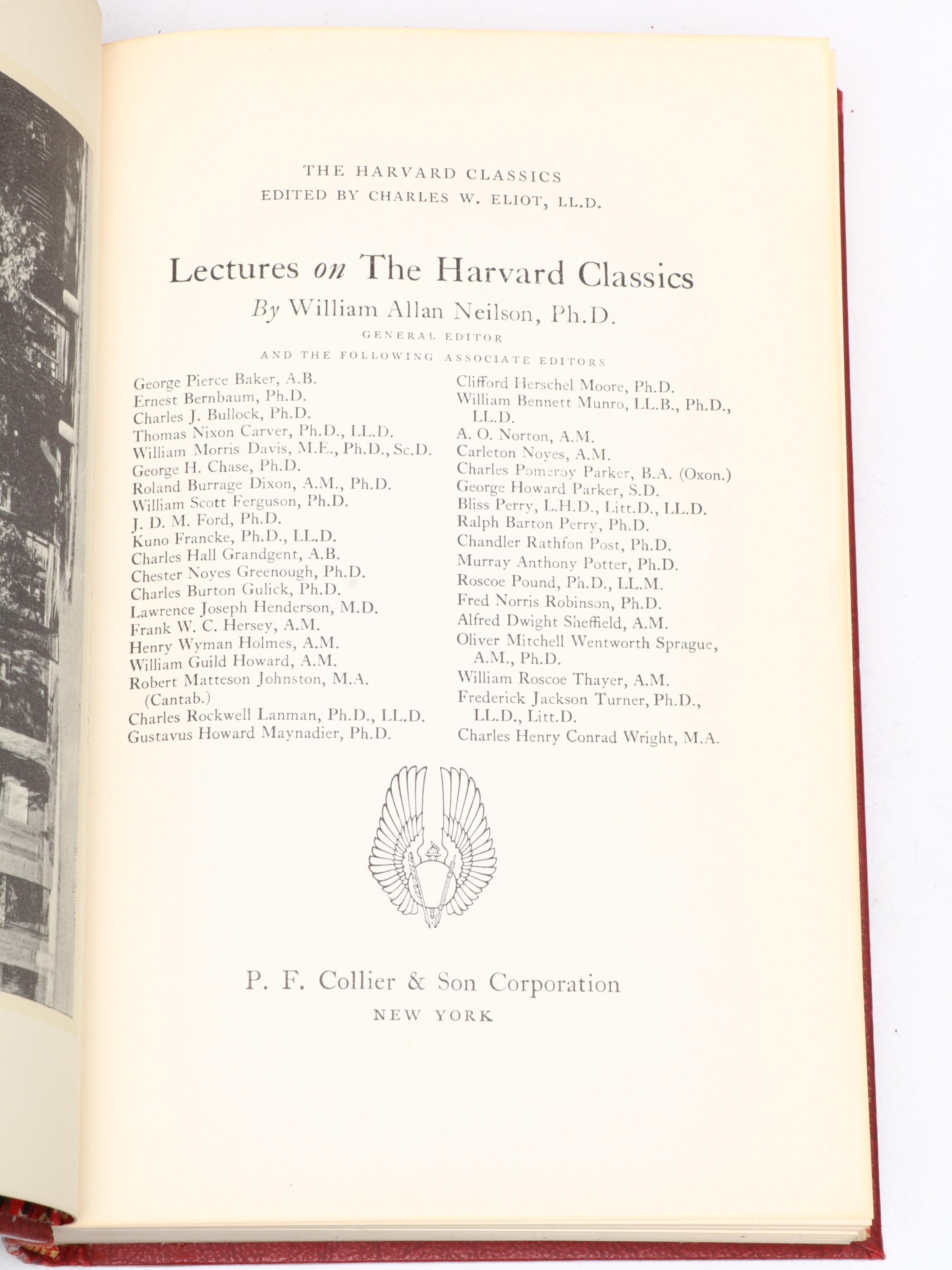 Edition Deluxe "The Harvard Classics" Complete Set Edited by Charles W. Eliot