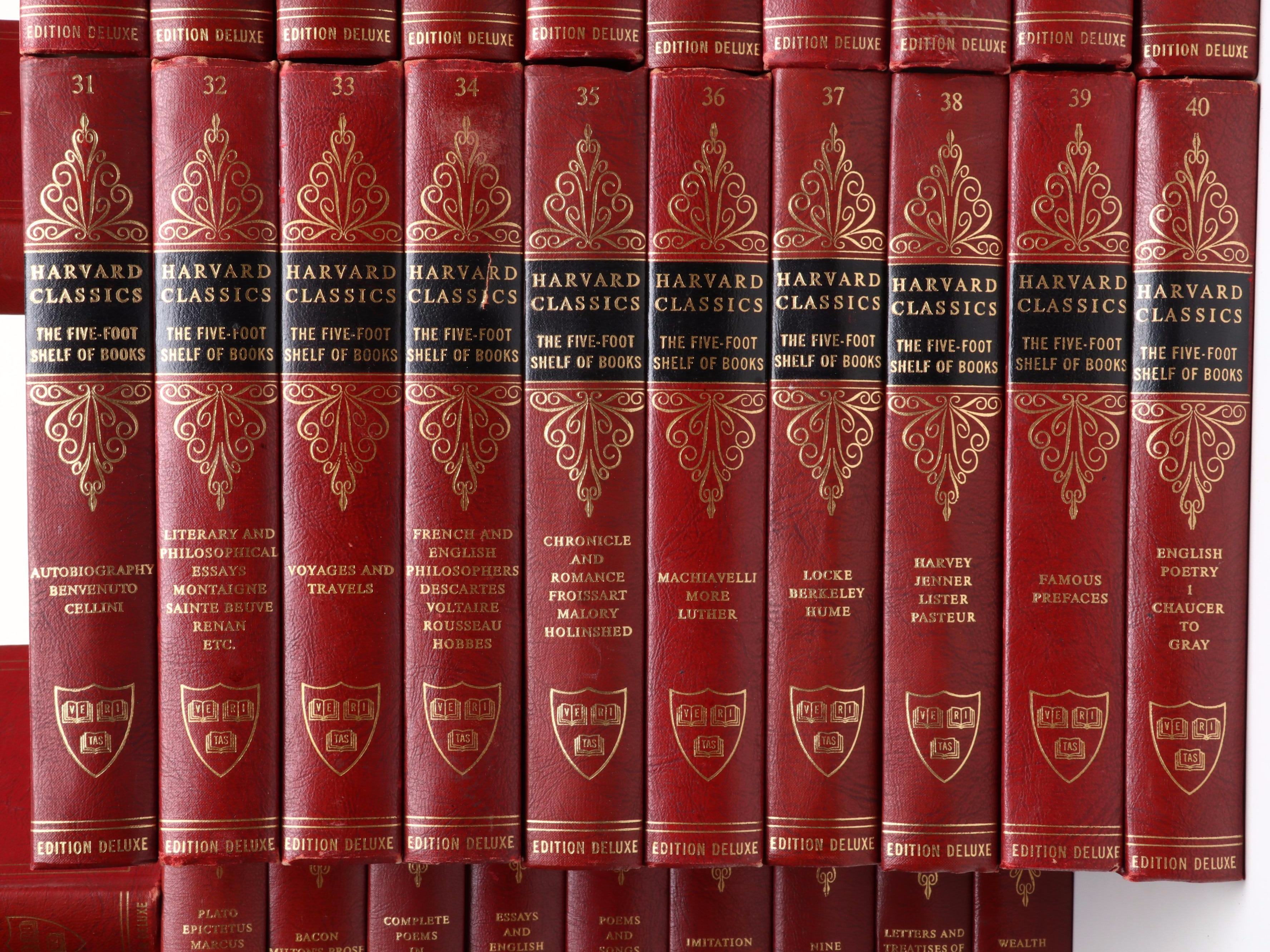 Edition Deluxe "The Harvard Classics" Complete Set Edited by Charles W. Eliot