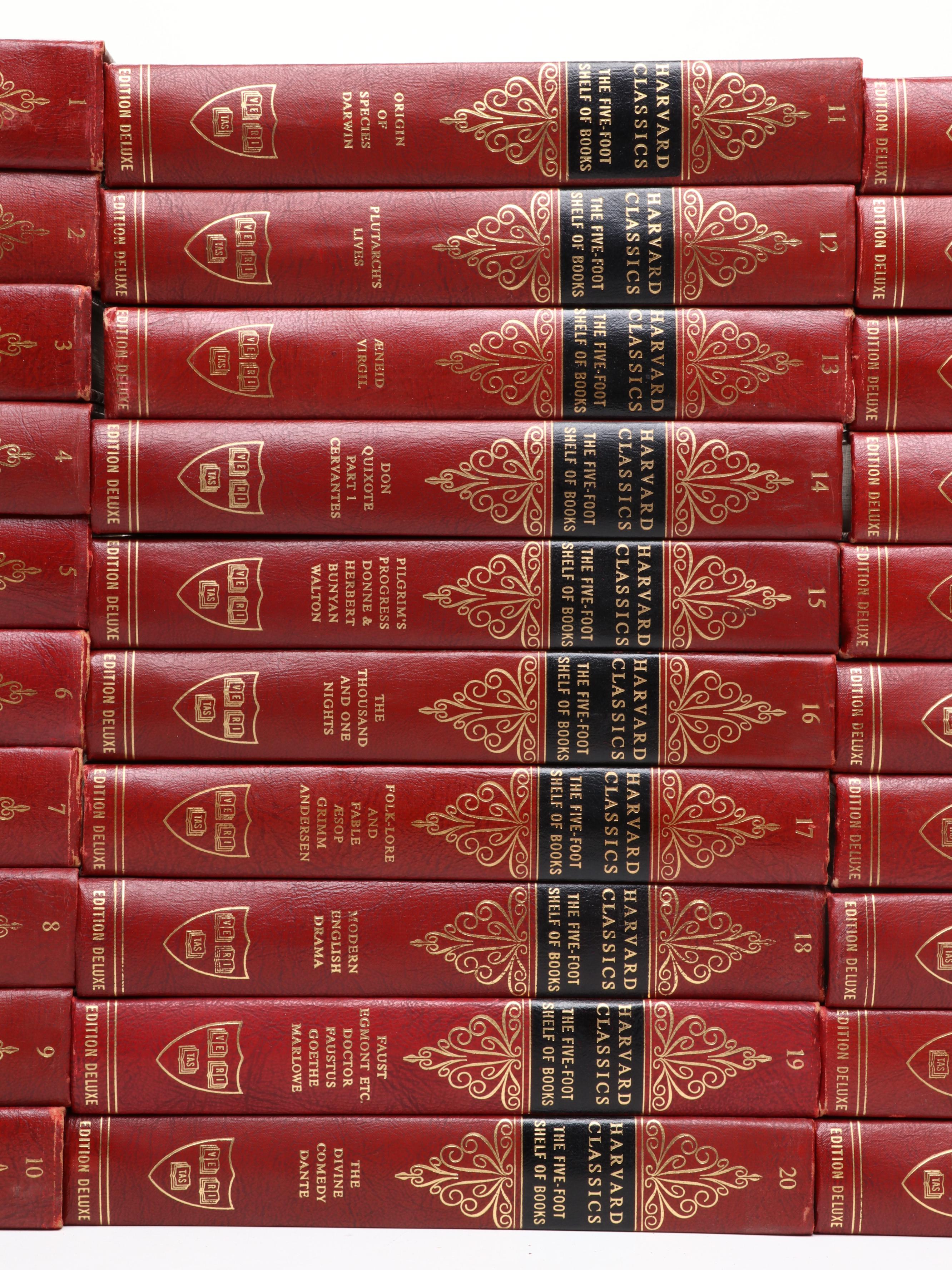 Edition Deluxe "The Harvard Classics" Complete Set Edited by Charles W. Eliot